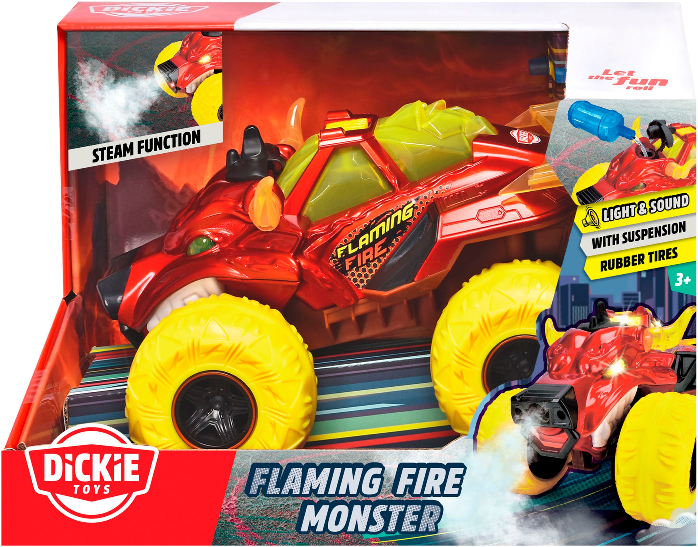 Dickie Toys Spielzeug-Monstertruck »Flaming Fire Monster« mit Licht und Sound