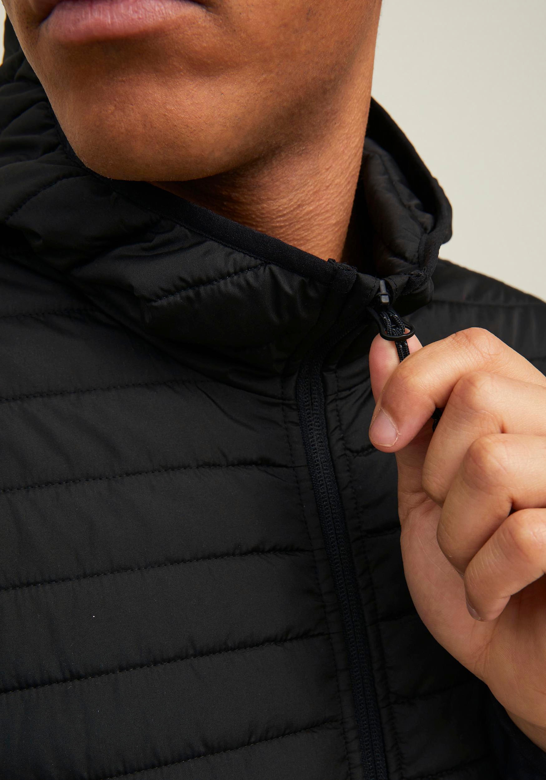 Jack & Jones Steppjacke »JJEMULTI mit Kapuze und Futter«, mit Kapuze, unifarben, modisch, regular fit, Polyester