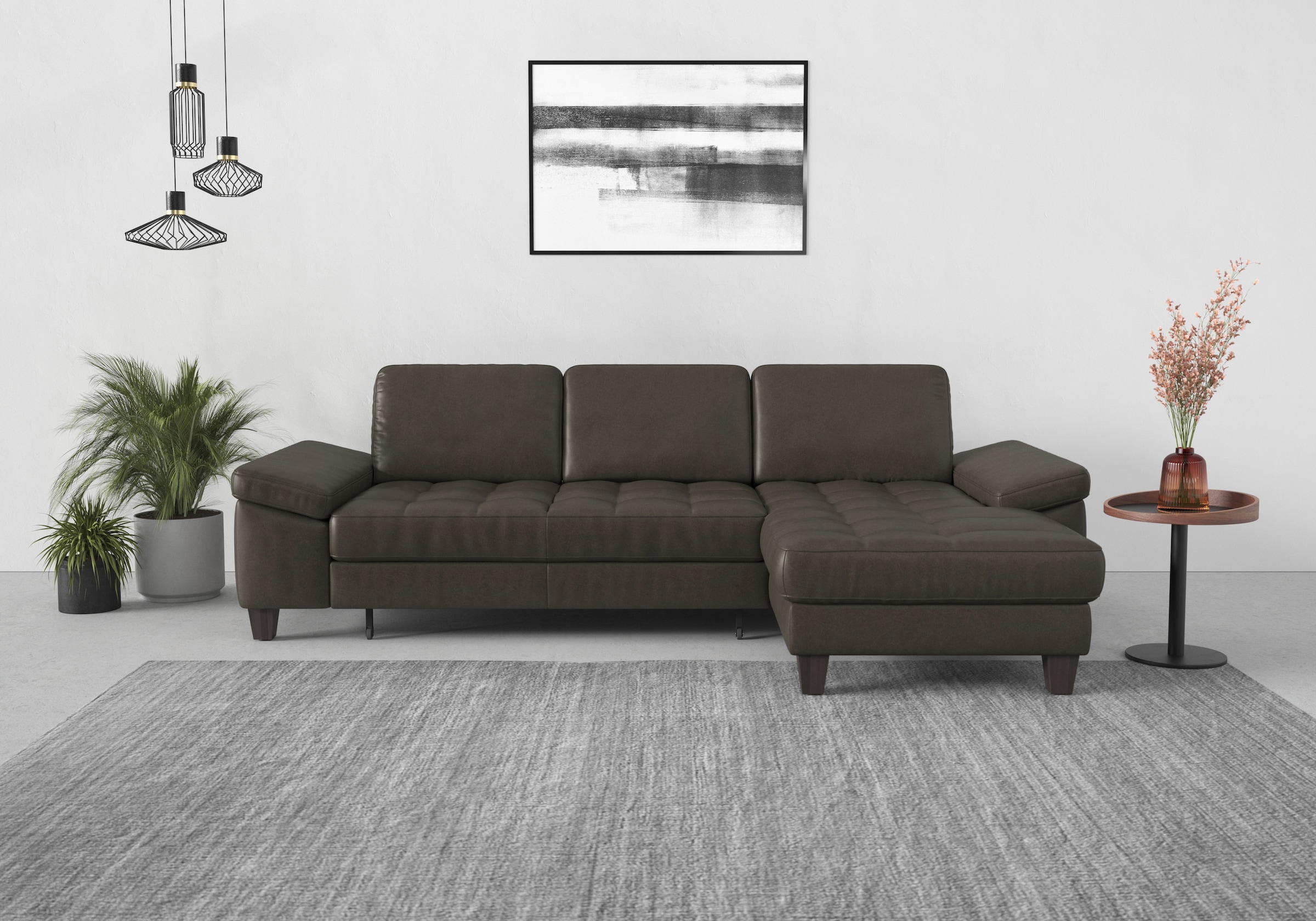 sit&more Ecksofa "Westham L-Form", Recamiere, mit oder ohne Bettfunktion, B günstig online kaufen