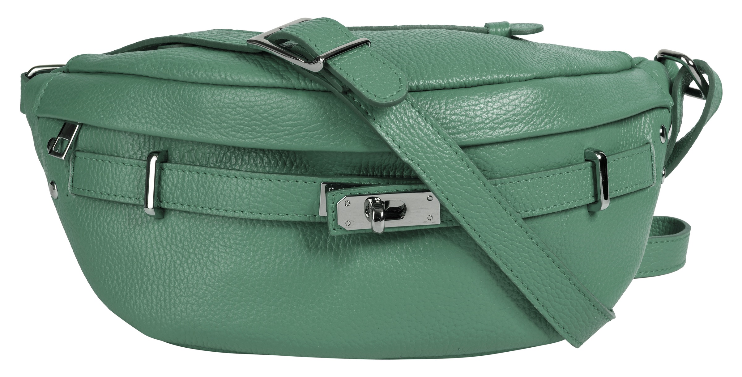 Gürteltasche echt Leder, Made in Italy, Gr. B/H/T: 32 cm x 13 cm x 9 cm onesize, mint