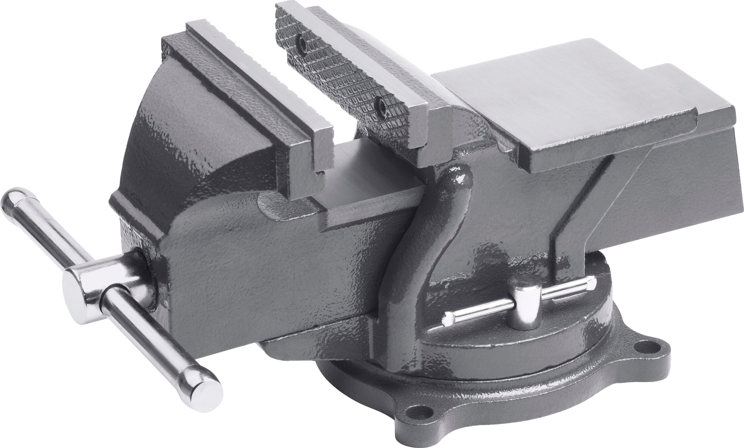 meister Schraubstock »Tischschraubstock / 5144500«, Drehbar, 125 mm Spannweite, hochwertige Stahlbacken