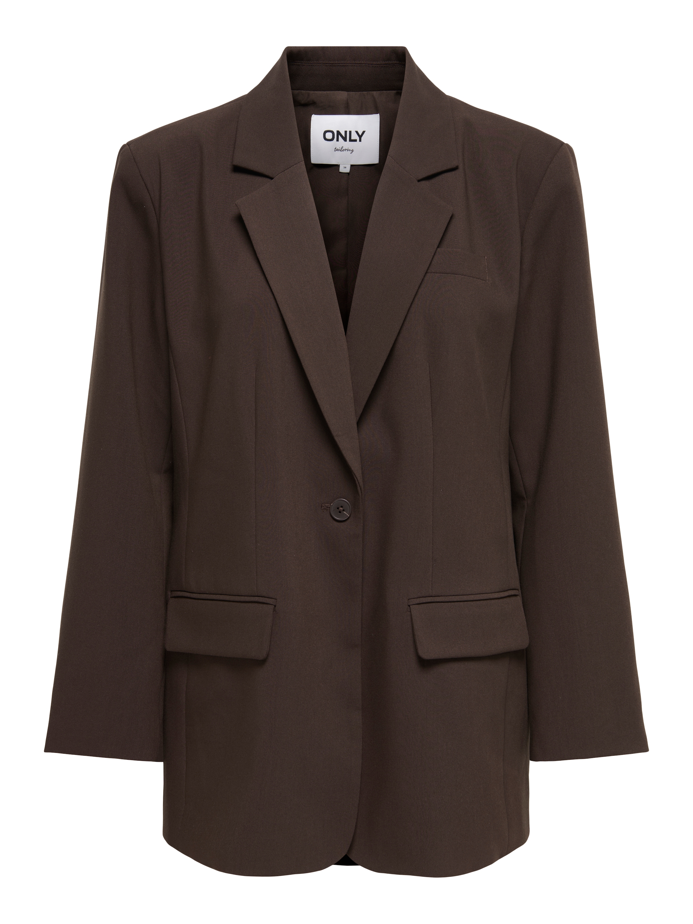 ONLY Longblazer »ONLLINDA-RAVEN L/S BF BLAZER TLR NOOS« Materialmix, oversize