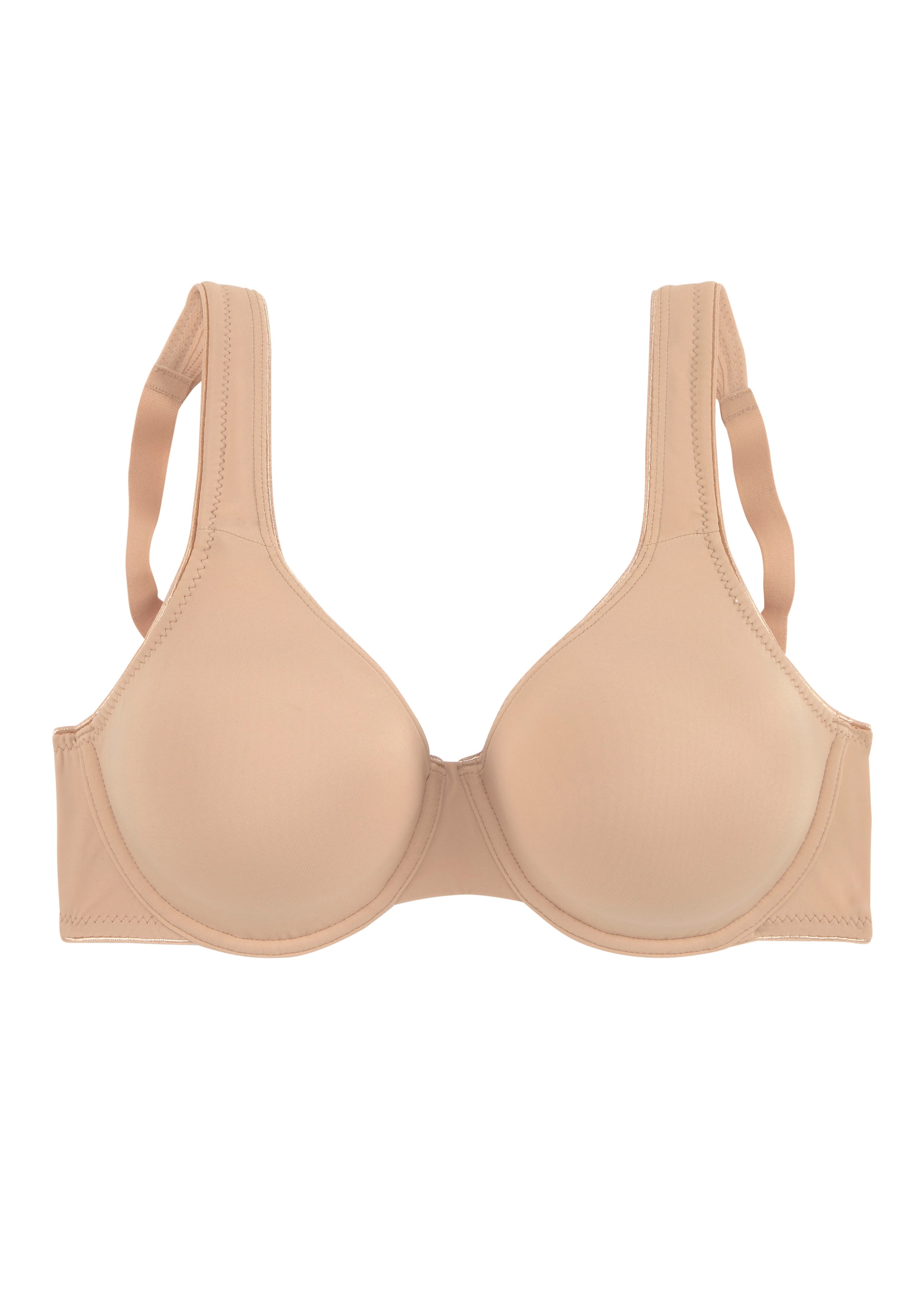 LASCANA Minimizer-BH, mit Bügel und nahtlosen Cups, aus seidiger Microfaser, Basic Dessous