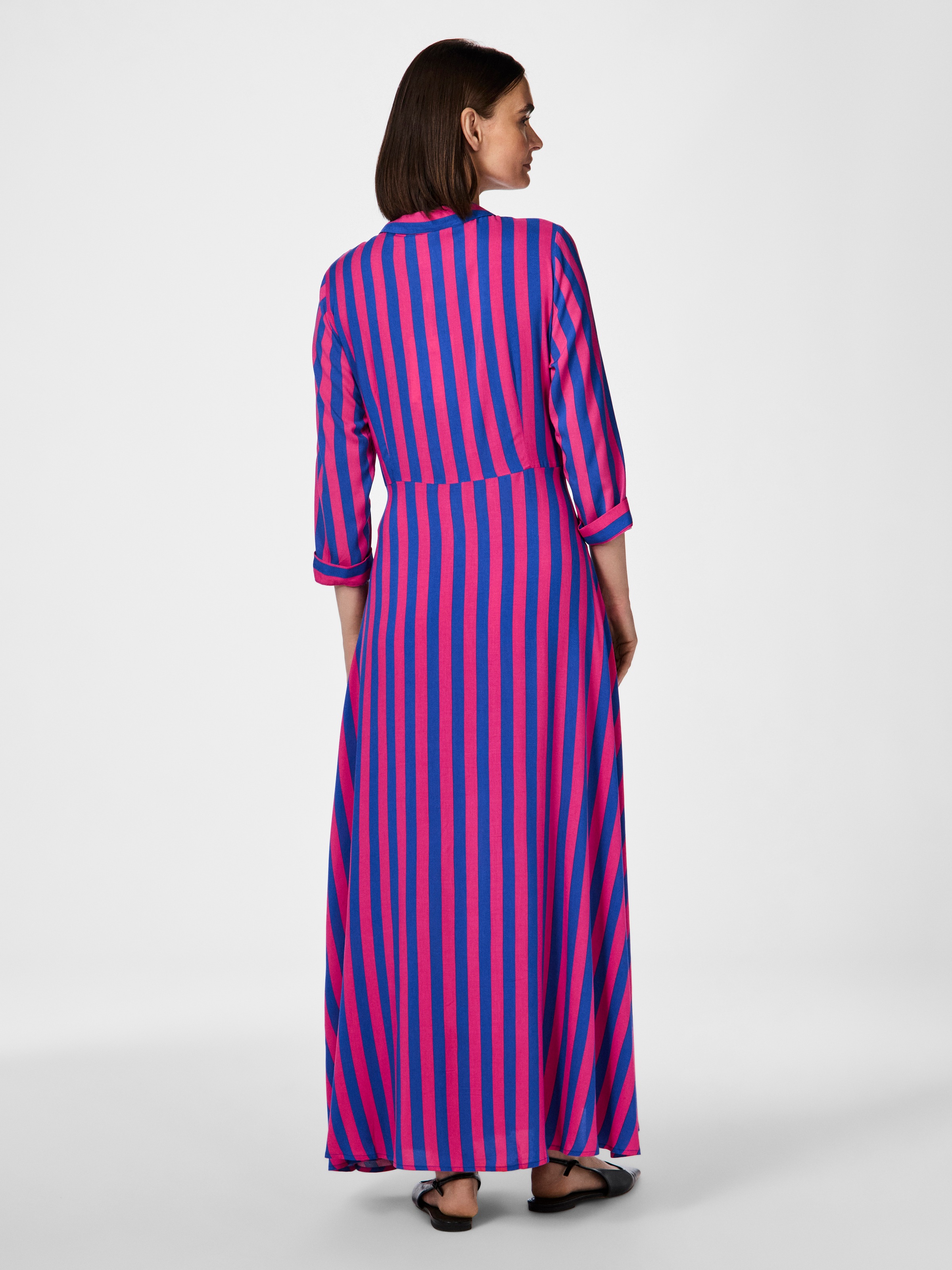 Y.A.S Hemdblusenkleid »YASSAVANNA LONG SHIRT DRESS«, Sommerkleid, mit 3/4 Ärmel