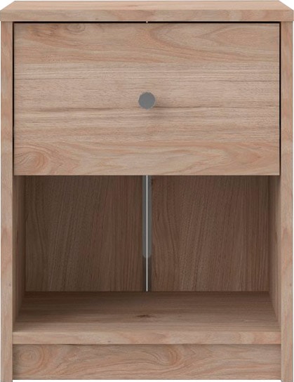 Home affaire Nachtkommode »May, Nachttisch, Nachtschrank, Beistelltisch,«, mit 1 Schublade und einem offenen Fach, Breite 38 cm, Höhe 48 cm