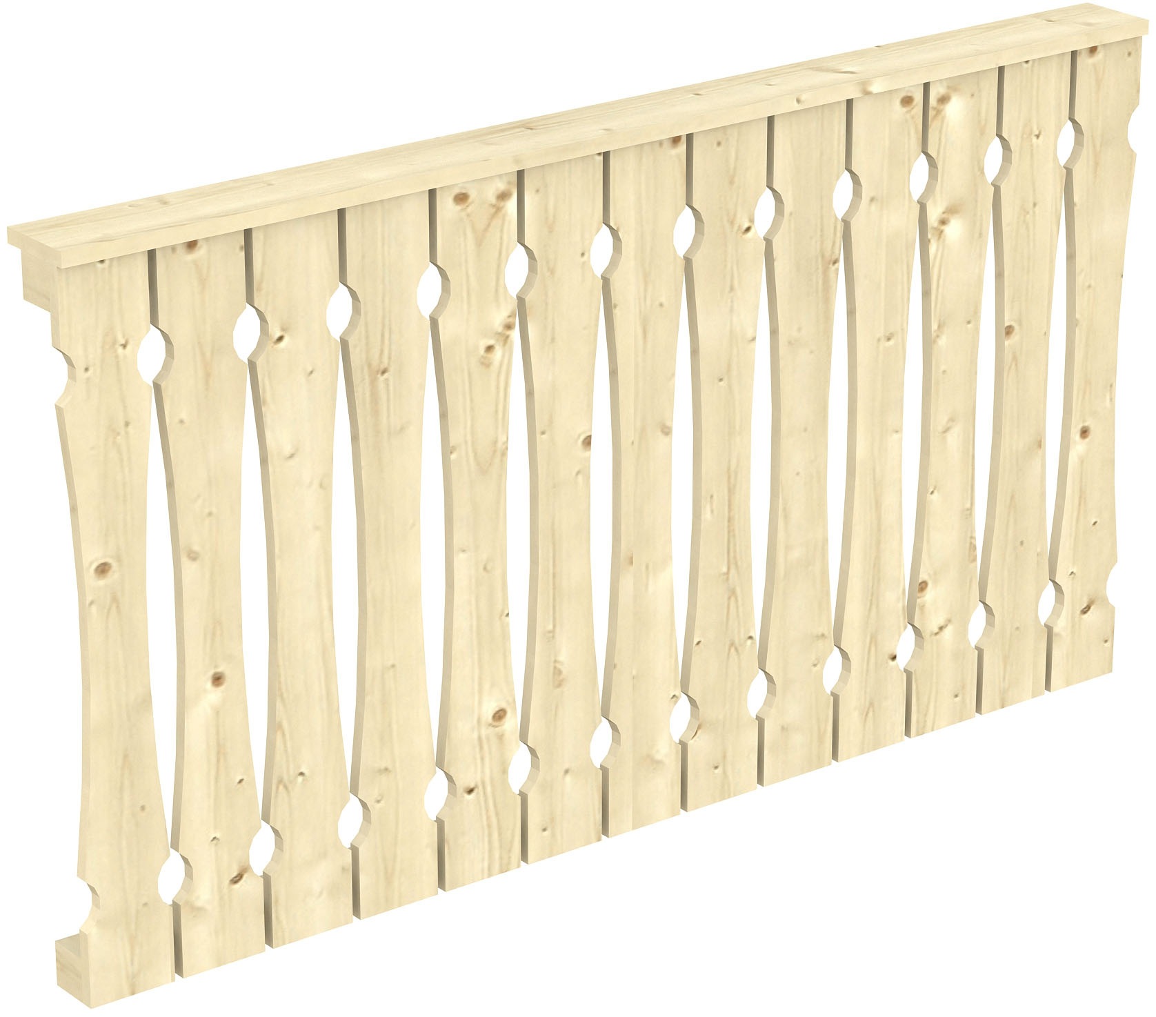 Skanholz Brüstungsgeländer »Balkonschalung« für die Front