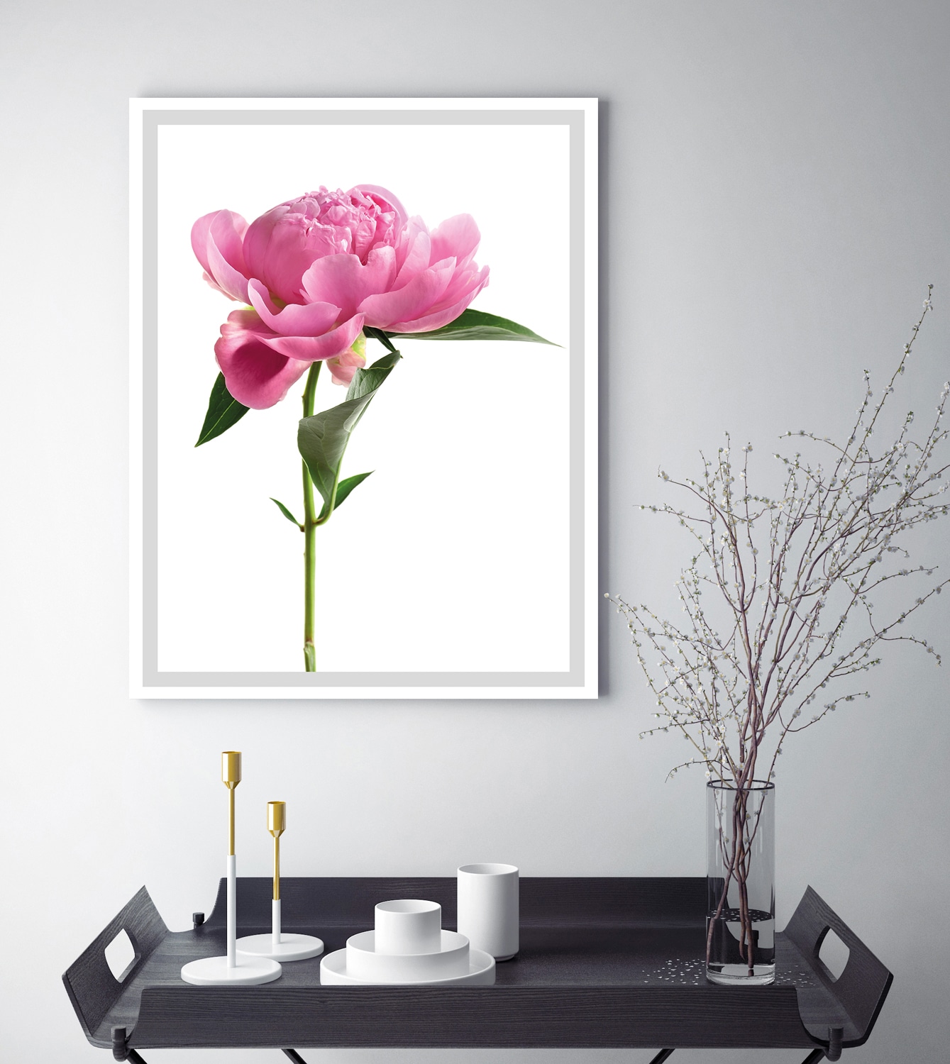 queence Bild »Scar«, Blumen, Rosen, gerahmt