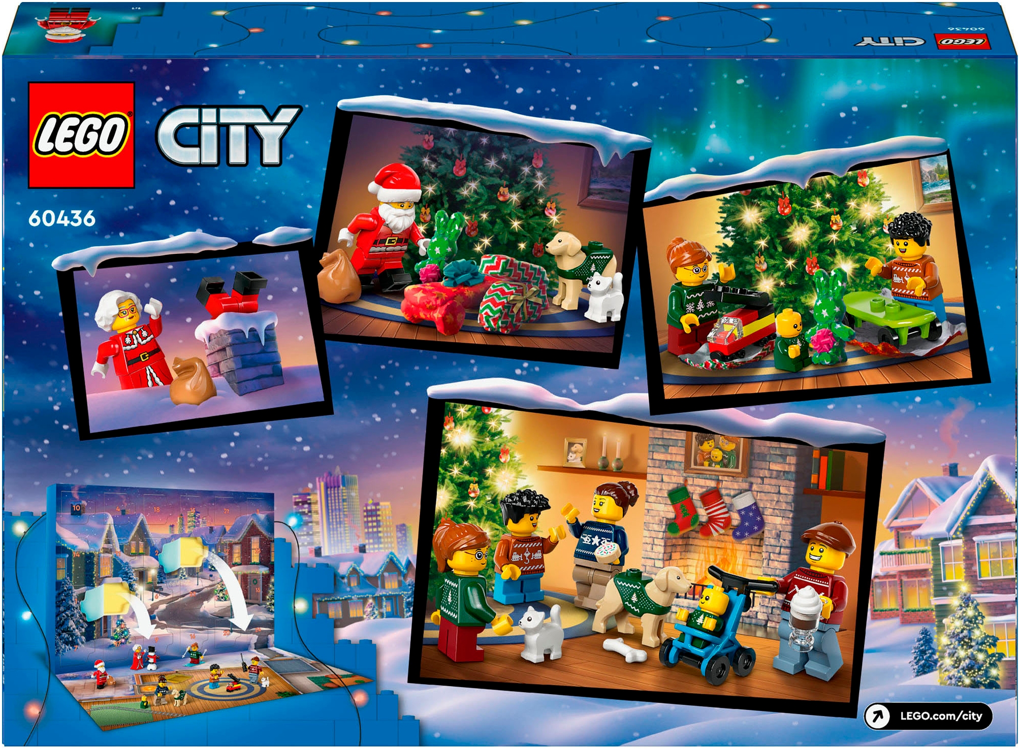 LEGO® Spielzeug-Adventskalender »Spielbausteine, LEGO City 2024 (60436), LEGO® City«, ab 5 Jahren, Made in Europe