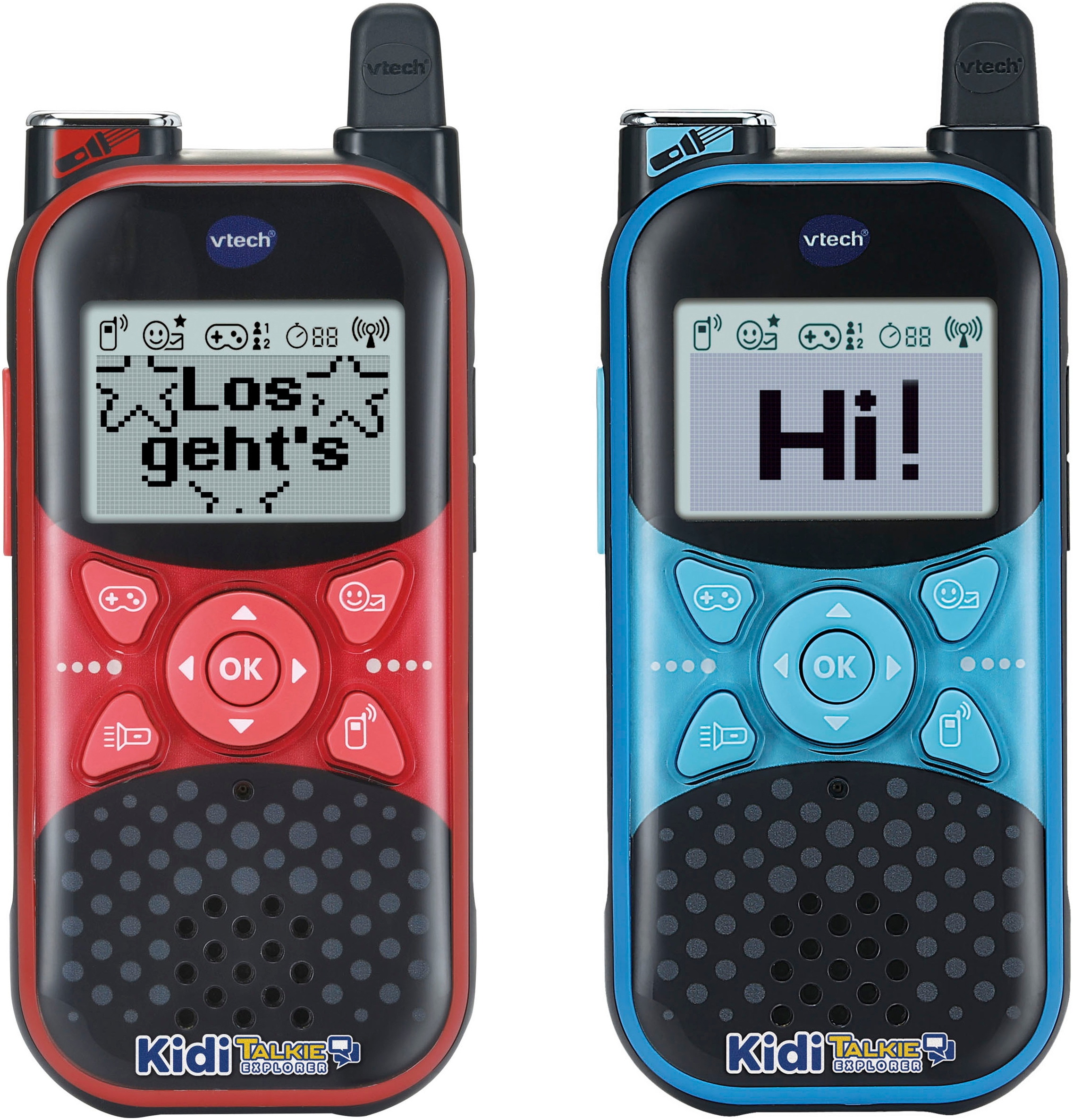 Vtech® Walkie Talkie »KidiTalkie Explorer«, (Set, 2 St.), mit Taschenlampe