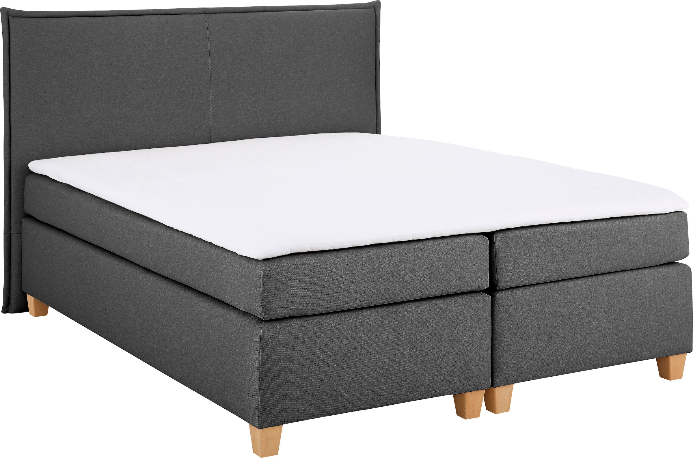 Home affaire Boxspringbett »Houssay«, inkl. Topper, 5 Breiten, 2 Härtegrade günstig online kaufen