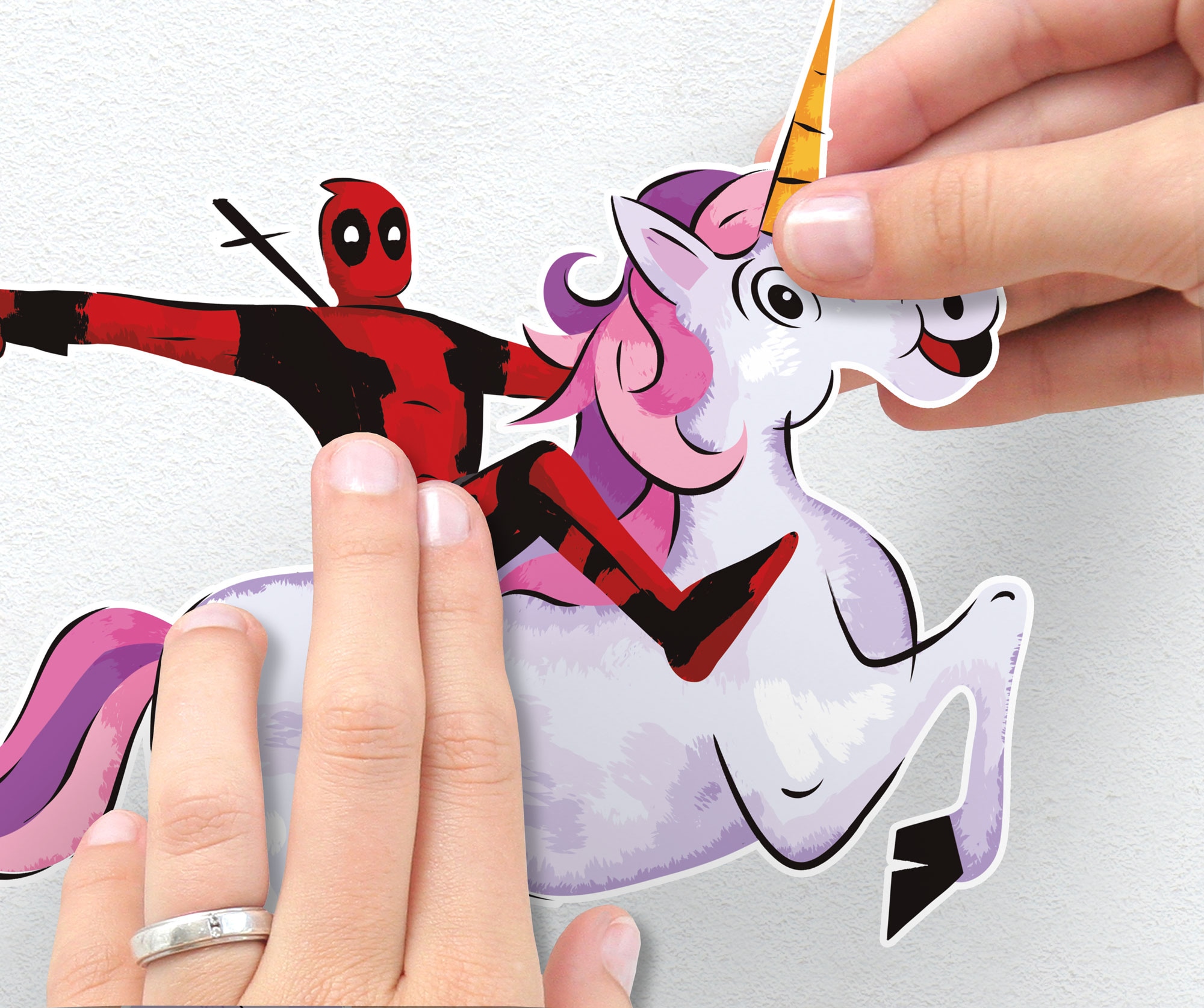 Komar Wandtattoo »Marvel Deadpool Food« 50 x 70 cm (Breite x Höhe) - Kinderzimmer, Wandsticker