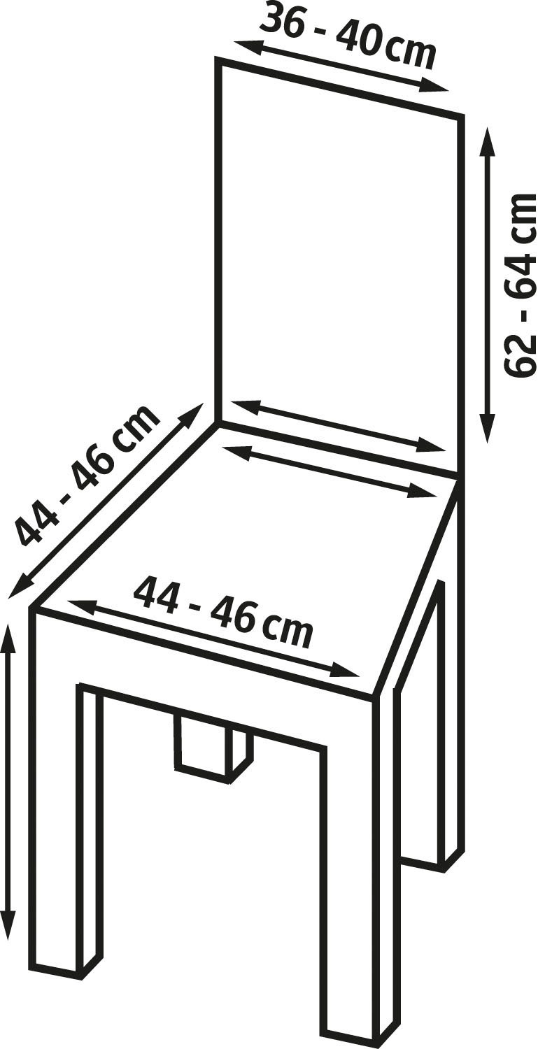 Dohle&Menk Stuhlhusse »Milli«, (2 St.), 2-er Packung