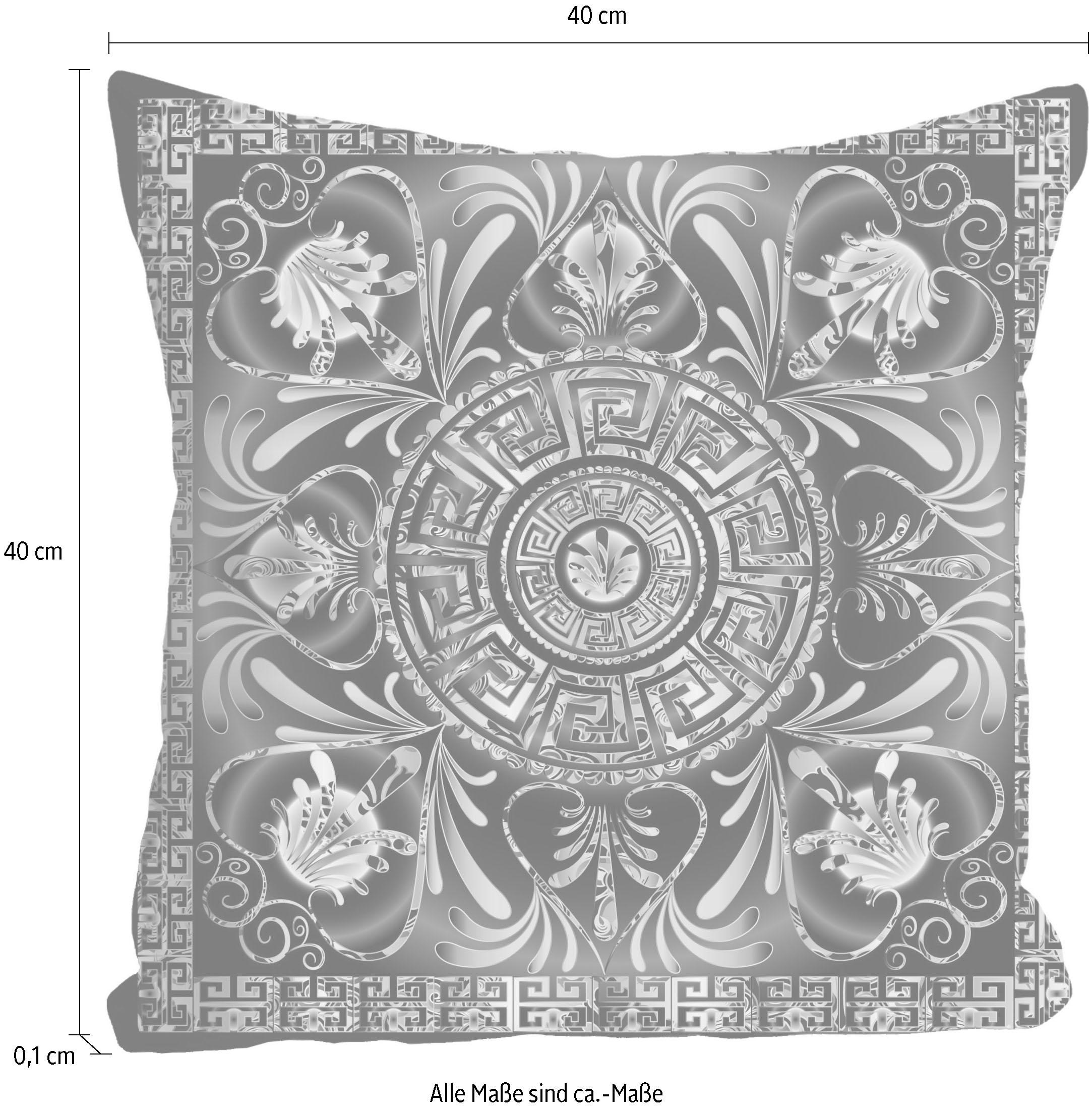 queence Dekokissen »»Ornament«,«, Kissenhülle ohne Füllung, 1 Stück