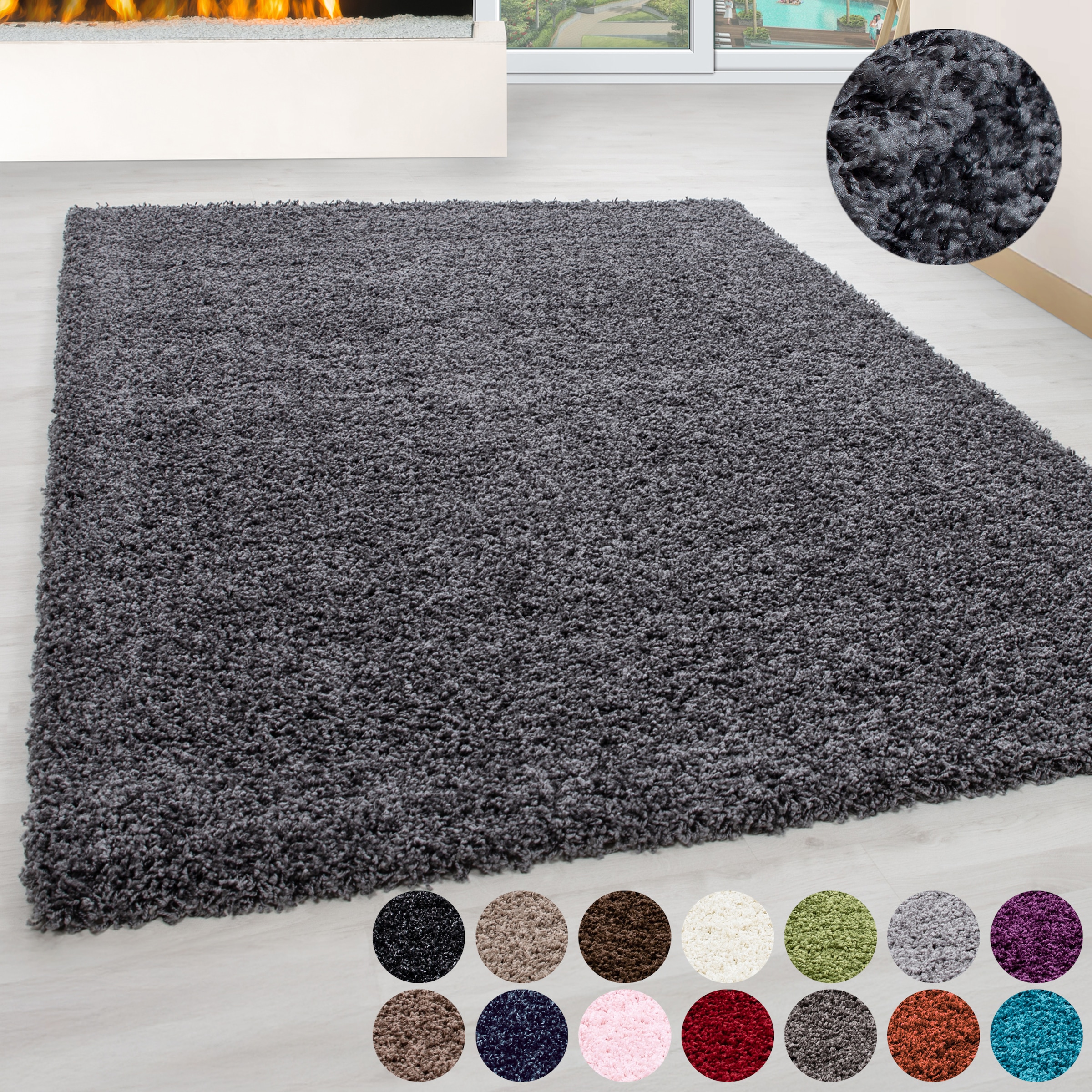 Ayyildiz Teppiche Hochflor-Teppich Life Shaggy 1500, rechteckig, Höhe: 30 m günstig online kaufen