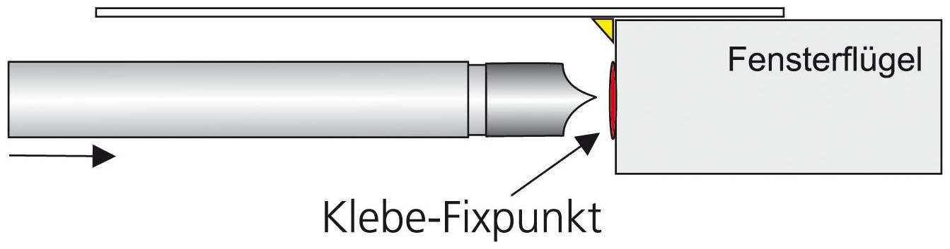 Liedeco Scheibenstange »Pinn«, 1 läufig-läufig, ausziehbar