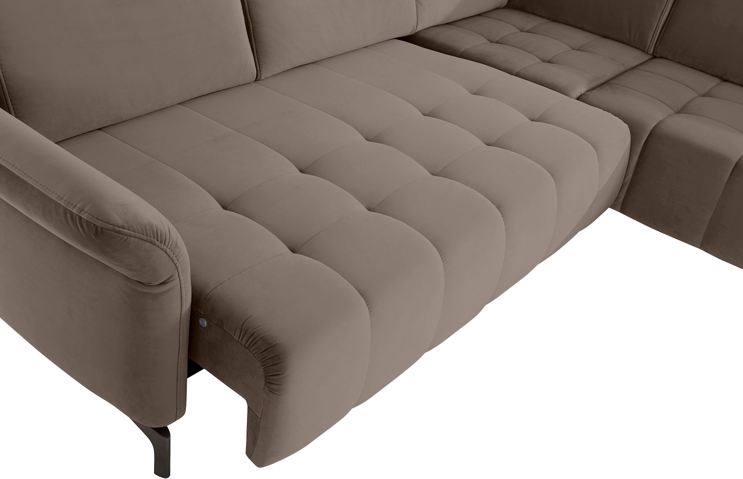INOSIGN Ecksofa »Fresh L-Form«, Federkern, wahlweise Kopfteilverstellung und motorischer Vorziehsitz