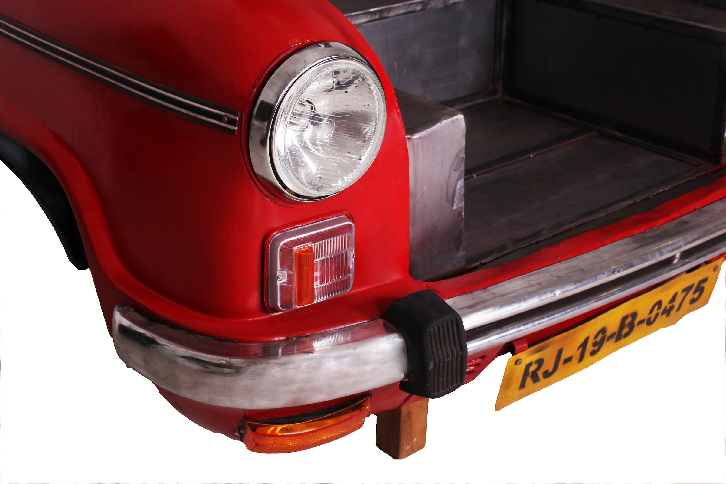 SIT Möbelblende 2 Stk. tlg. Recycelte Auto-Front, innen mit einem Edelstahl-Gasgrill