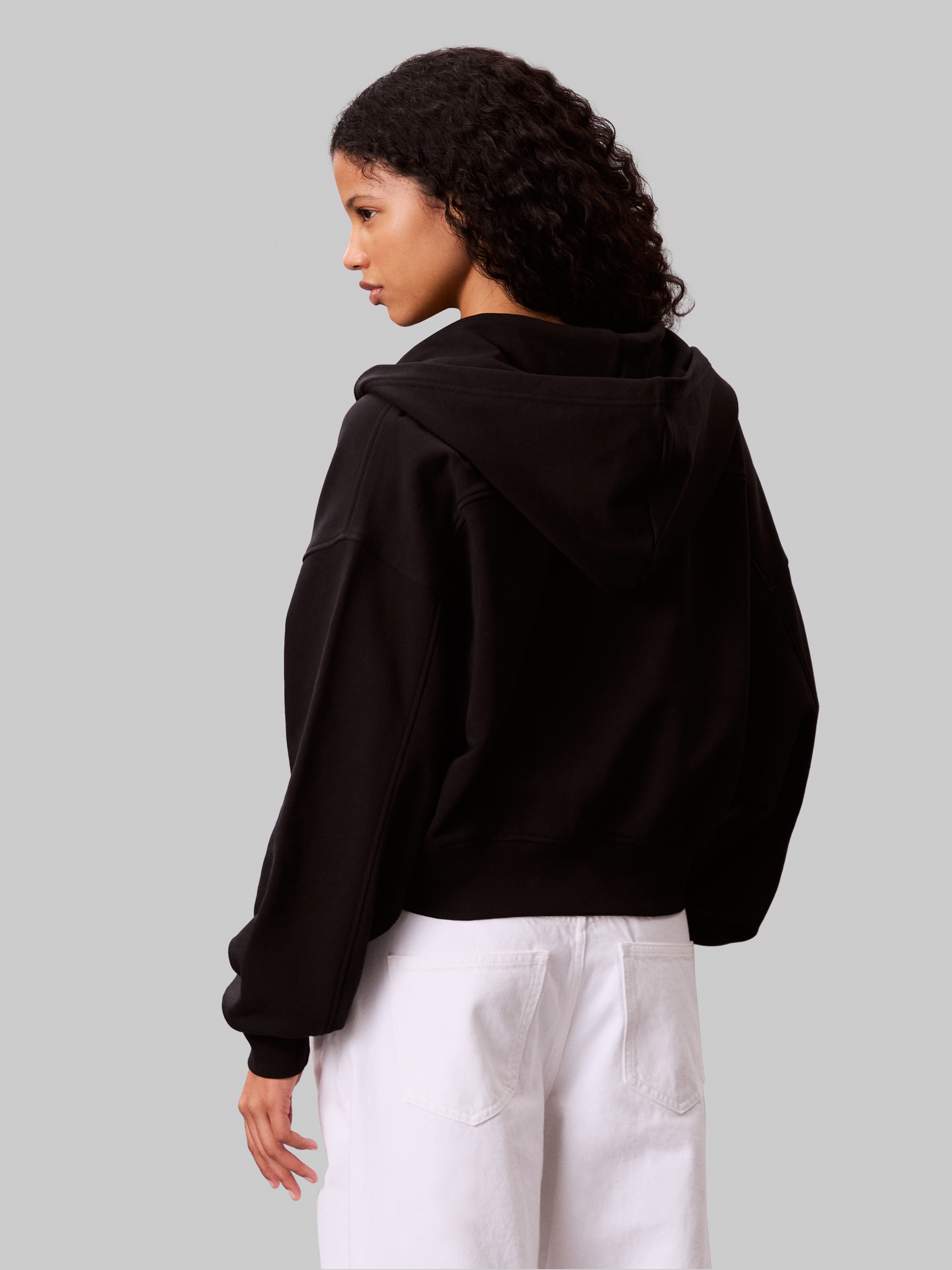 Calvin Klein Jeans Kapuzensweatshirt »A- FRNCH TRRY BDG LG«, Mit Rundhalsausschnitt