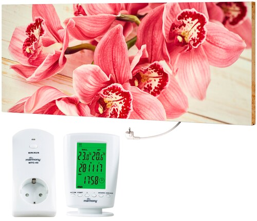 Marmony Infrarotheizung »MOTIV-Heizkörper "Pink Orchidee", 800 Watt«, aus d günstig online kaufen