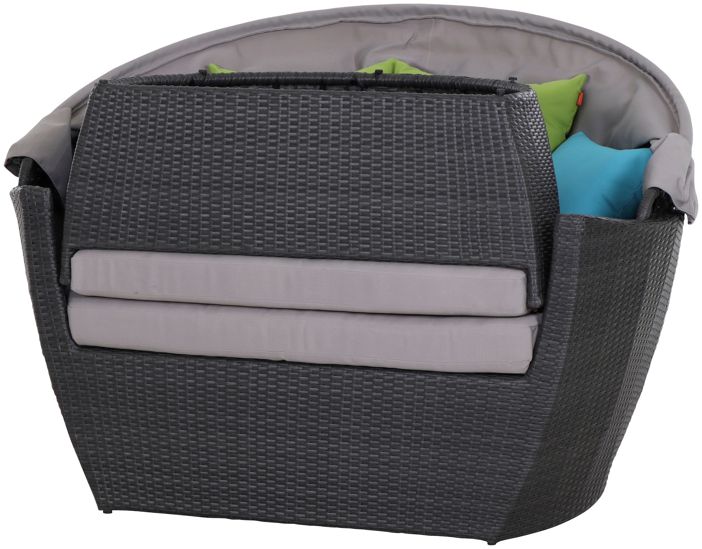 Siena Garden Sonneninsel, Sofabett, inkl. Anstellsofa und Kissen, BxTxH: 154x180x158 cm