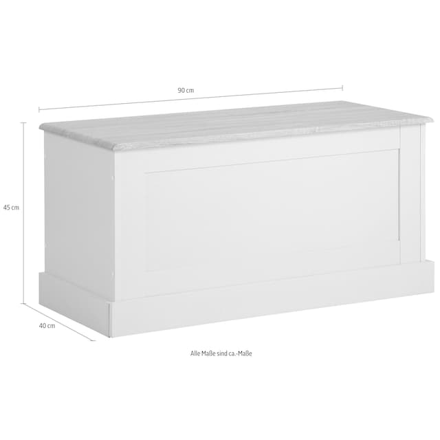 Home affaire Sitzbank »Binz«, zwei unterschiedliche Farbvarianten, mit  Stauraum, Breite 90 cm auf Raten bestellen