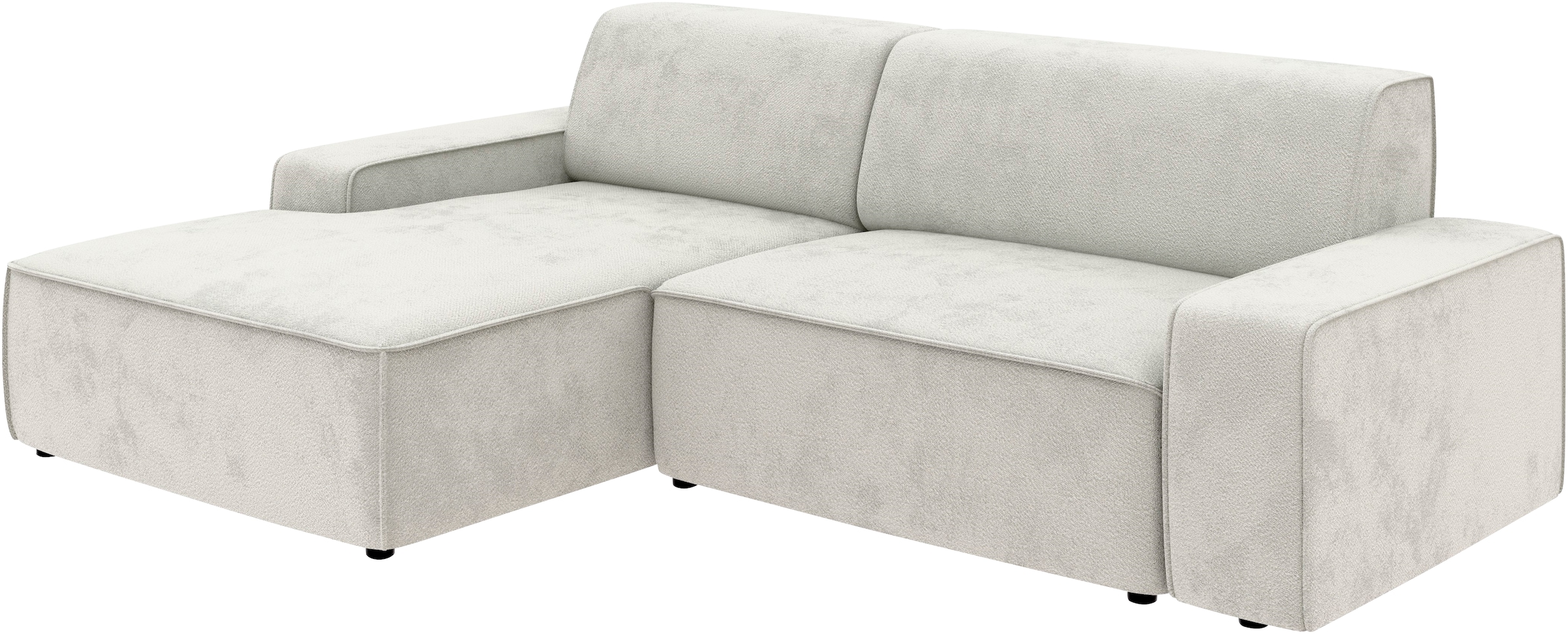 TRENDMANUFAKTUR Ecksofa »Graz, wahlweise mit Sitzvorschub und Bettkasten, L-Form, Breite 246 cm«, in Cord-, haustierfreundlichem LEO Struktur- oder LUMOS-3D-Bezug