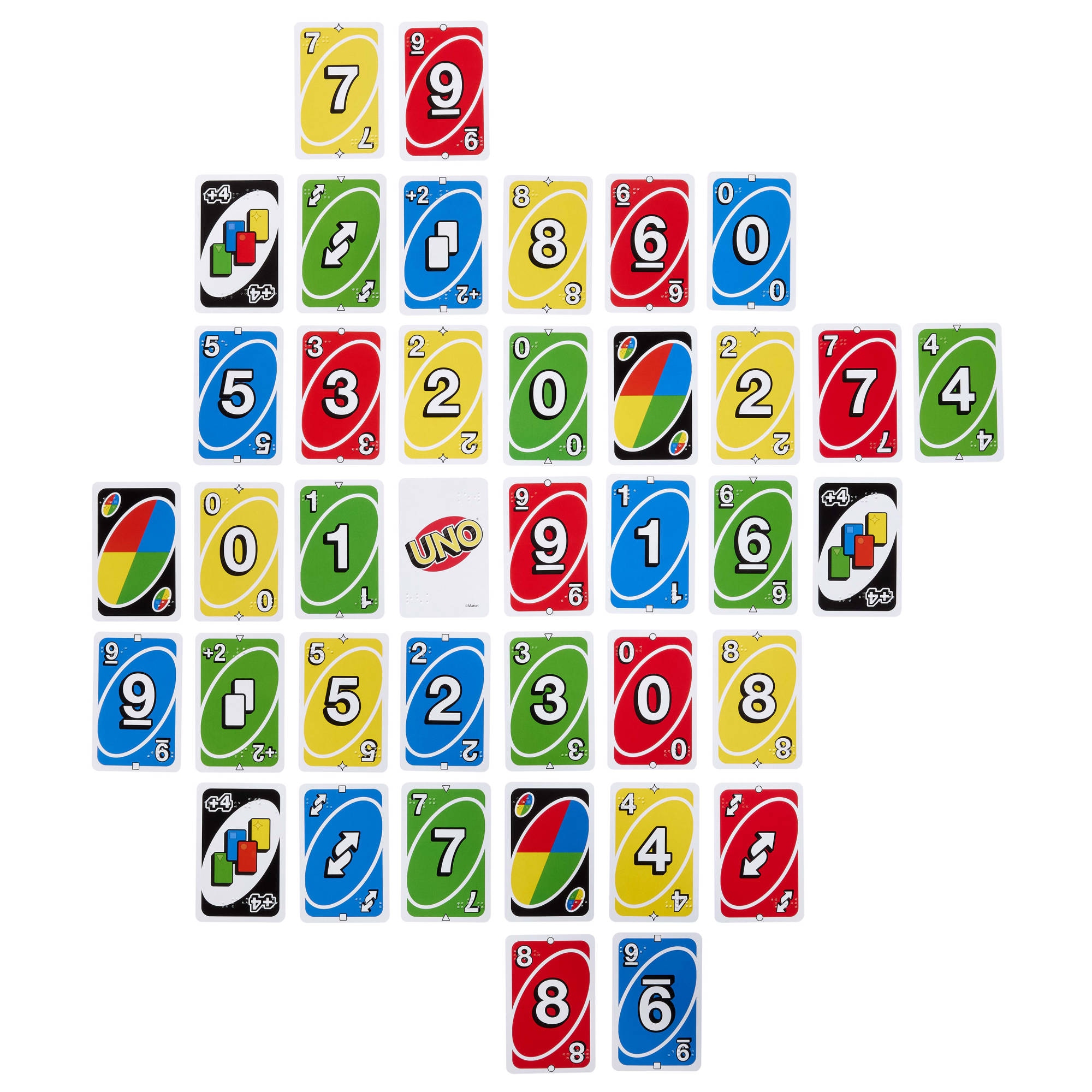 Mattel games Spiel »UNO Braille« für  Blinde und Menschen mit Sehbehinderung