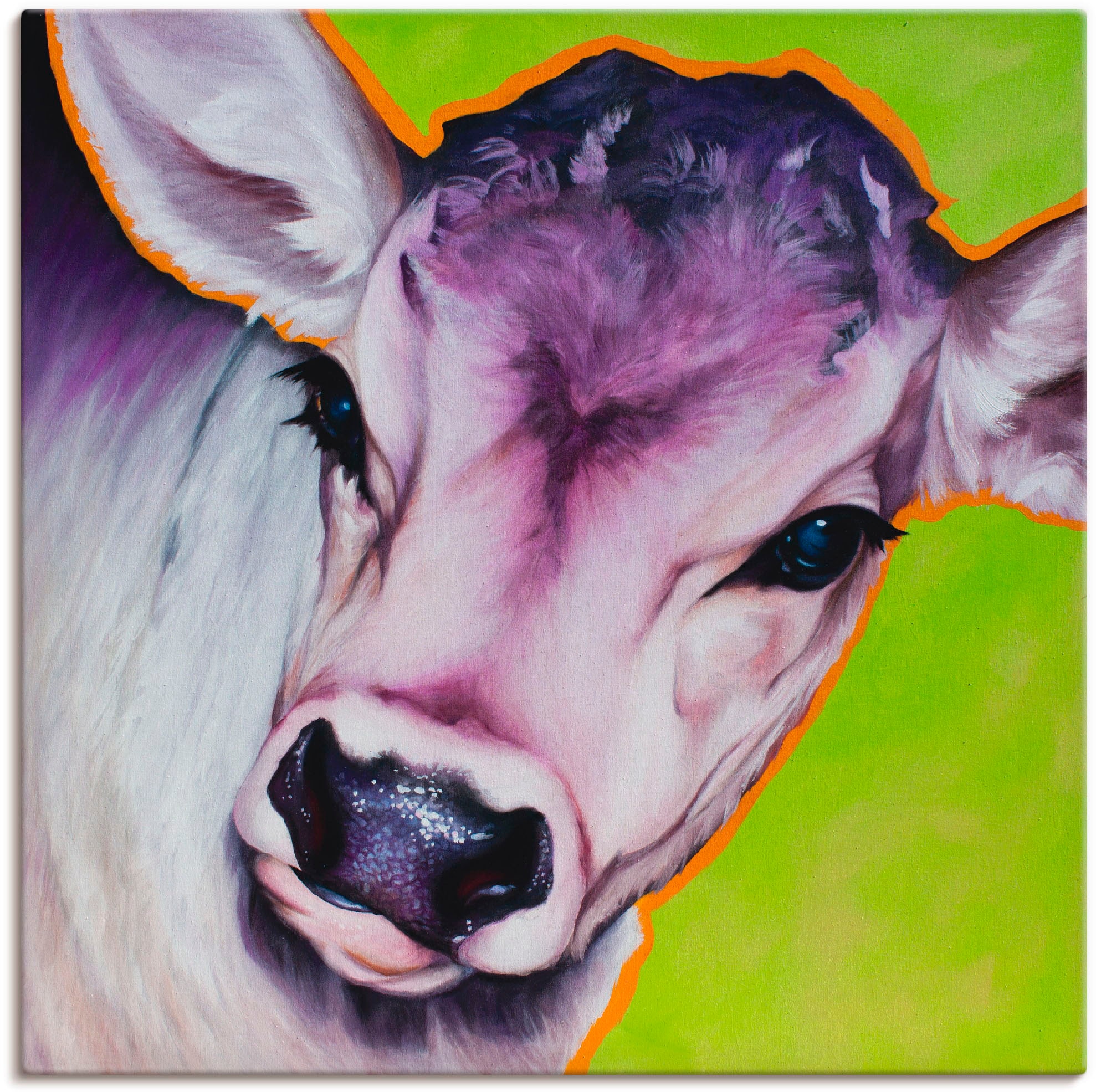 Artland Leinwandbild »Kuh Pretty Betty« Haustiere 1 Stk. tlg. auf Keilrahme günstig online kaufen