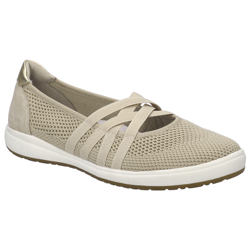 JOSEF SEIBEL Riemchenballerina »Caren 67« Slipper, Sneaker, Schlupfschuh mit Leder Einsatz an der Ferse ceramic 37 37 Sportive Ballerina mit...