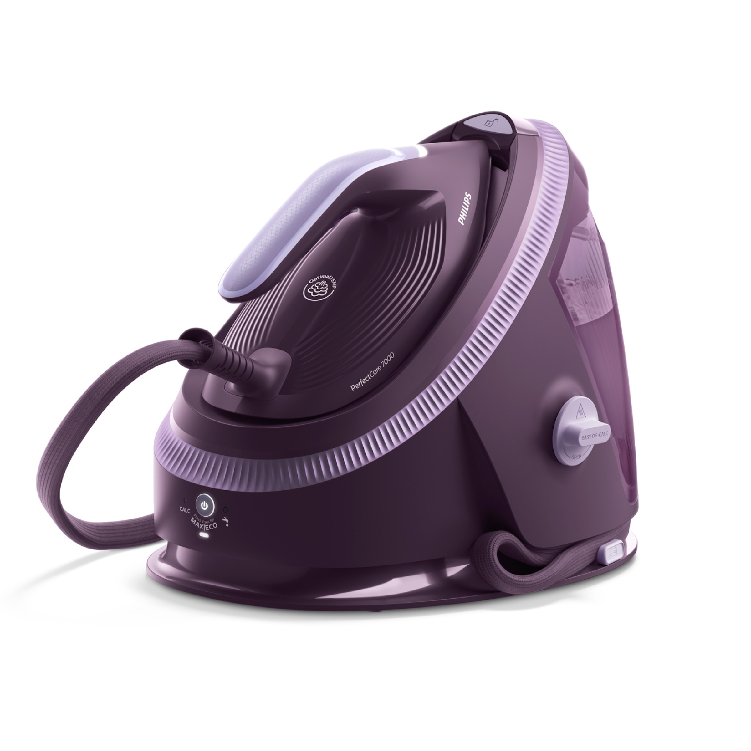 PHILIPS Dampfbügelstation »PerfectCare 7000 Series PSG7200/30, Aubergine« 1, 5 ml Wassertank 2.850 Watt, OptimalTemp & TurboPower-Dampfmotor, 600...
