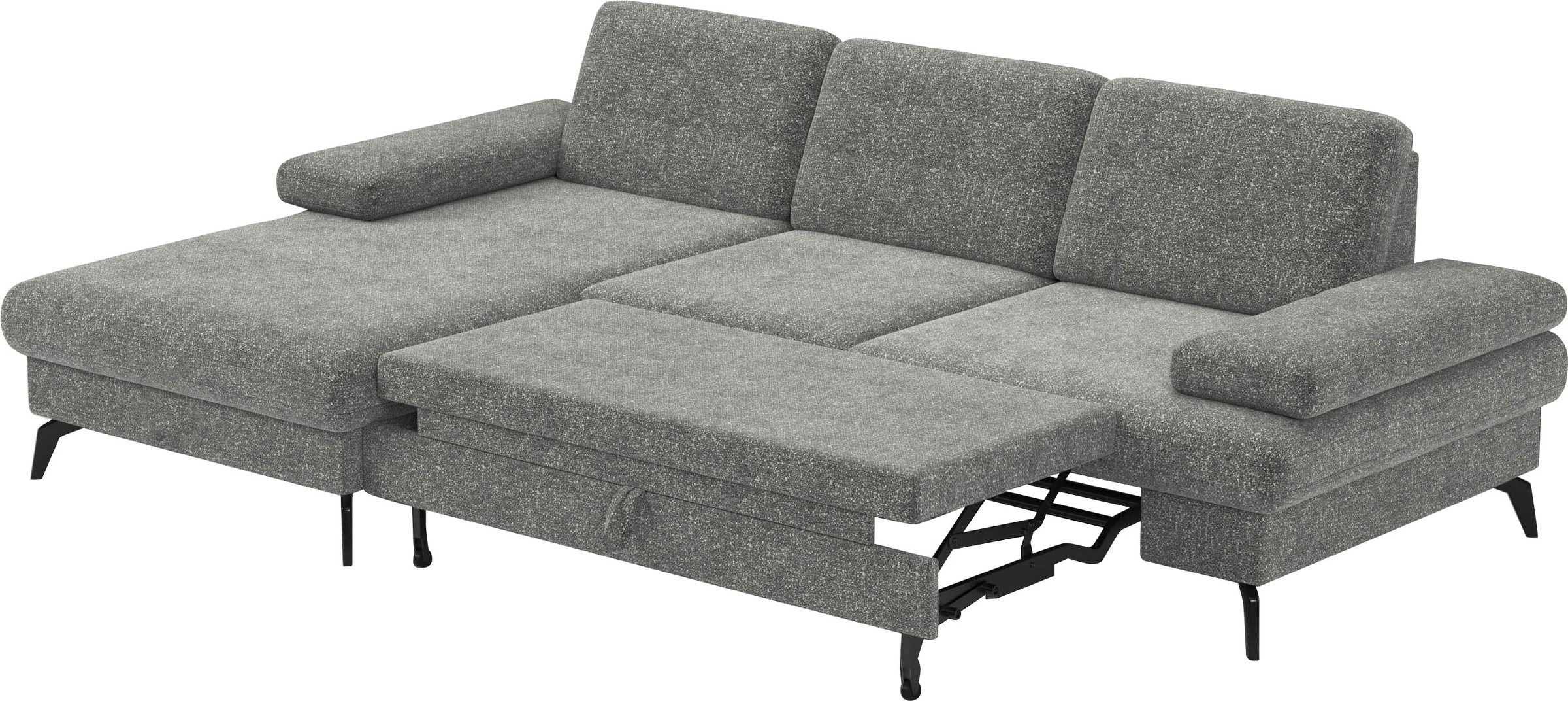 sit&more Ecksofa »Morris L-Form, inkl. Sitztiefenverstellung«, wahlweise mit Armteilverstellung, Bettfunktion & Bettkasten