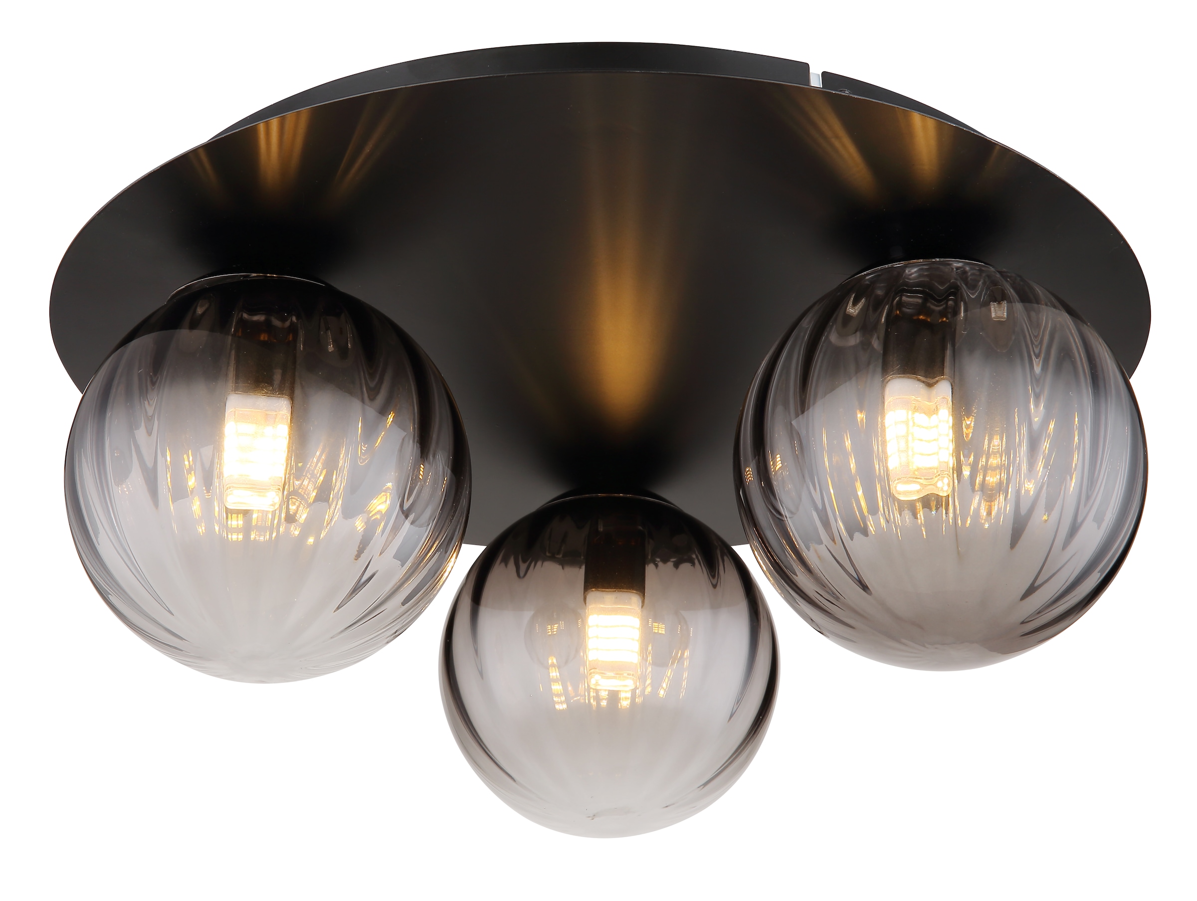 GLOBO LIGHTING Deckenleuchte »DALLERTA« G9 1 Stk. Deckenlampe Glas rauchfar günstig online kaufen