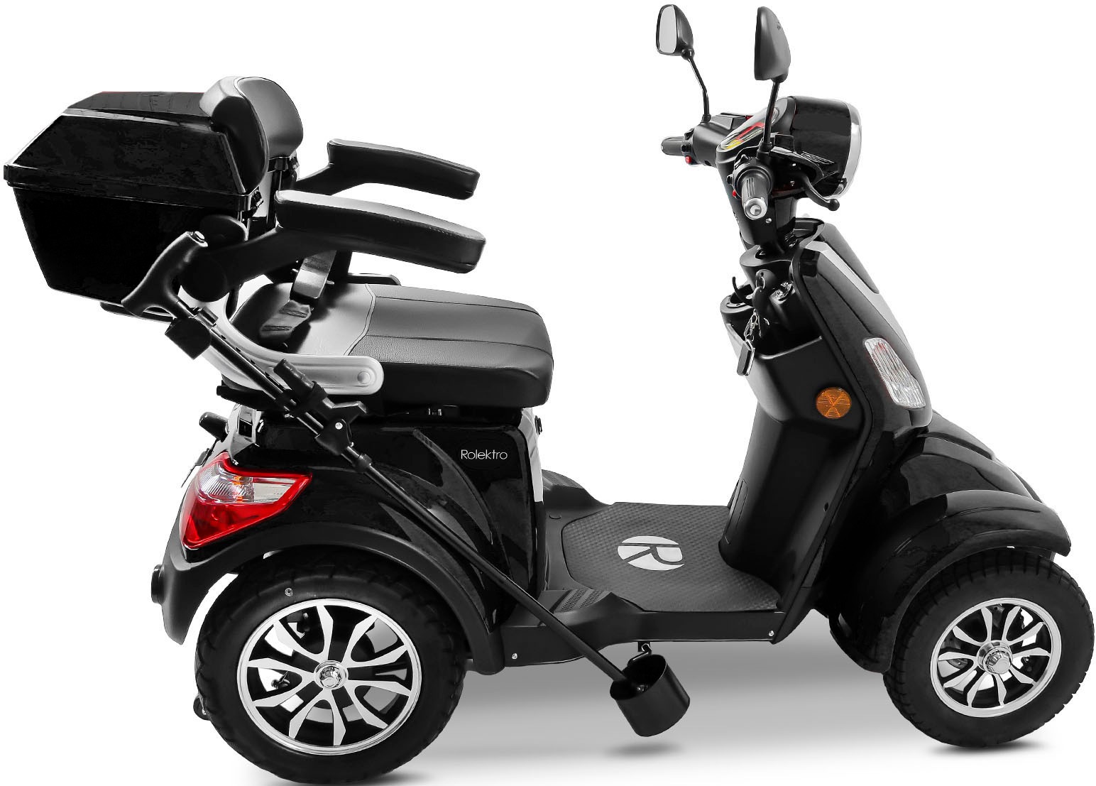 Rolektro Elektromobil »Rolektro E-Quad 25 V.3, Lithium Akku« 25 km/h mit Topcase, 