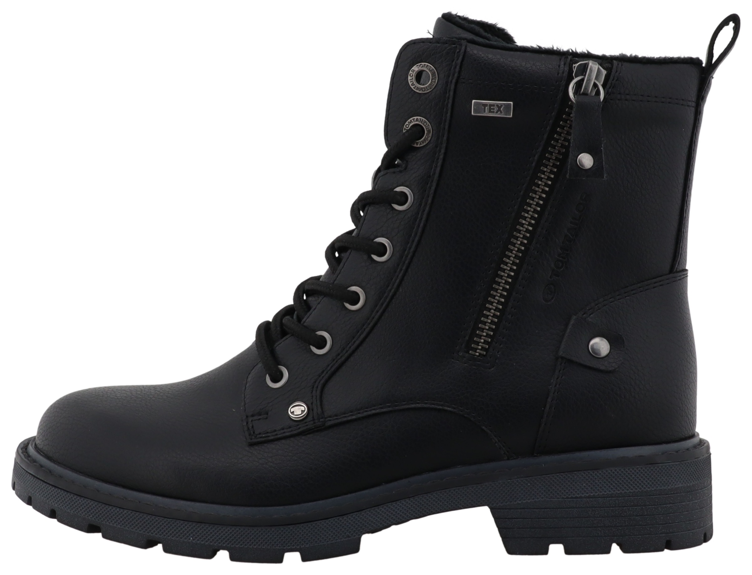 TOM TAILOR Schnürboots, Workerboots, Hiking Boot mit Blockabsatz