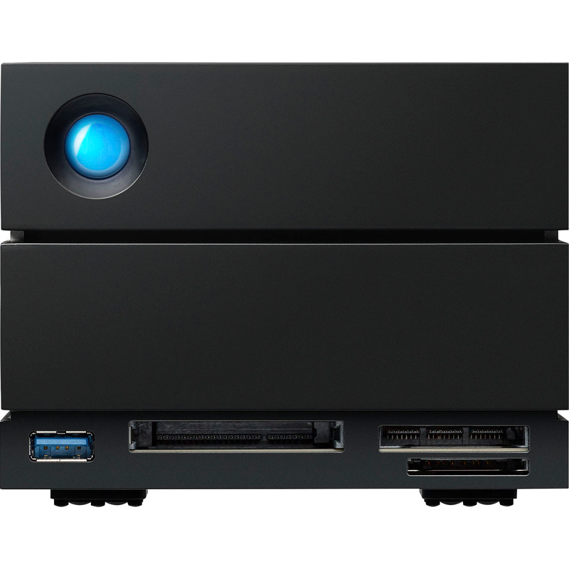 LACIE externe HDD-Festplatte »2big Dock 40TB« 40 TB Anschluss Thunderbolt 3 USB 3.1 USB-C schwarz Kompatibel mit Windows, iPad USB-C und Mac