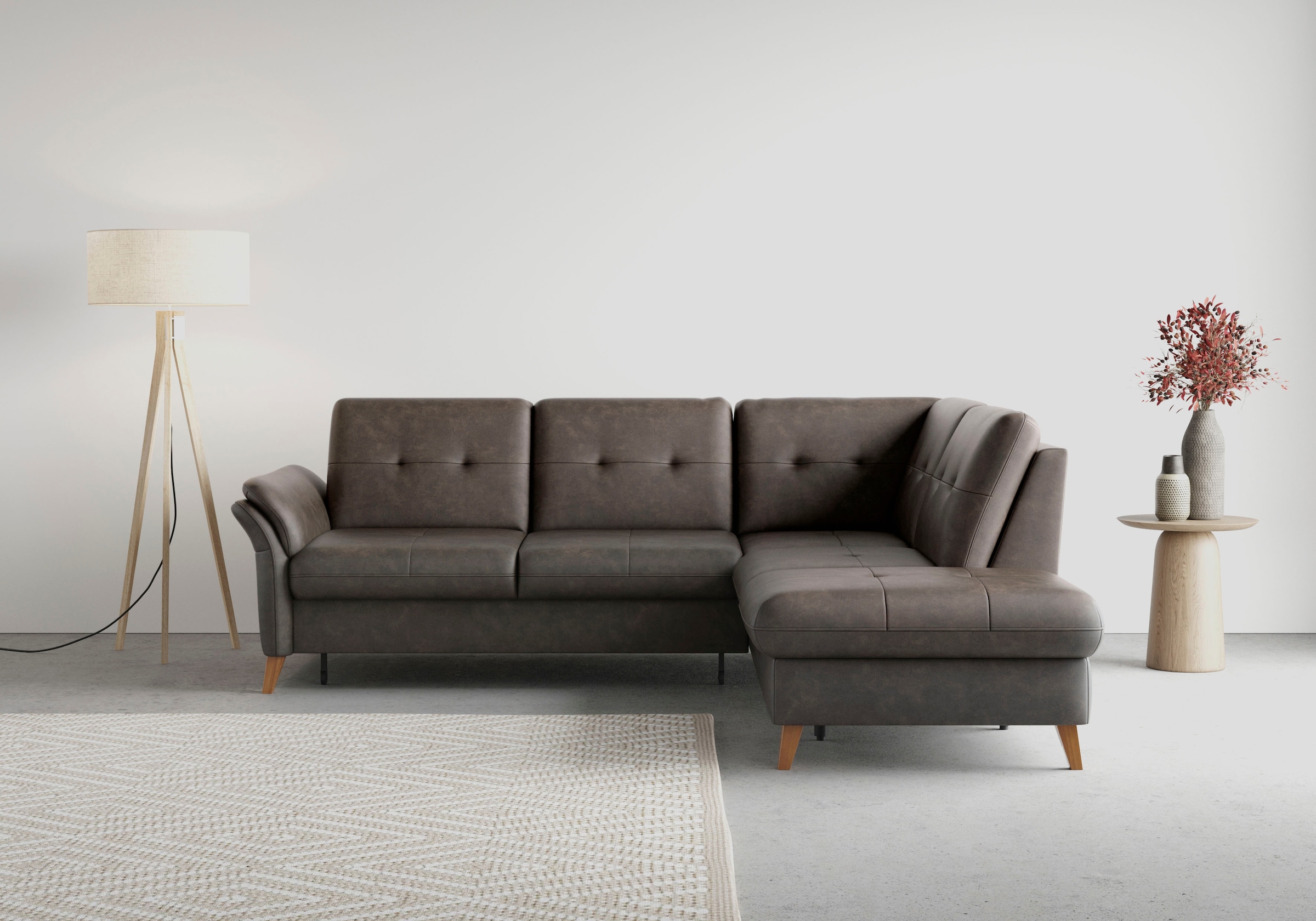 sit&more Ecksofa »Göteborg« inkl. Sitztiefenverstellung, wahlweise mit Bett günstig online kaufen