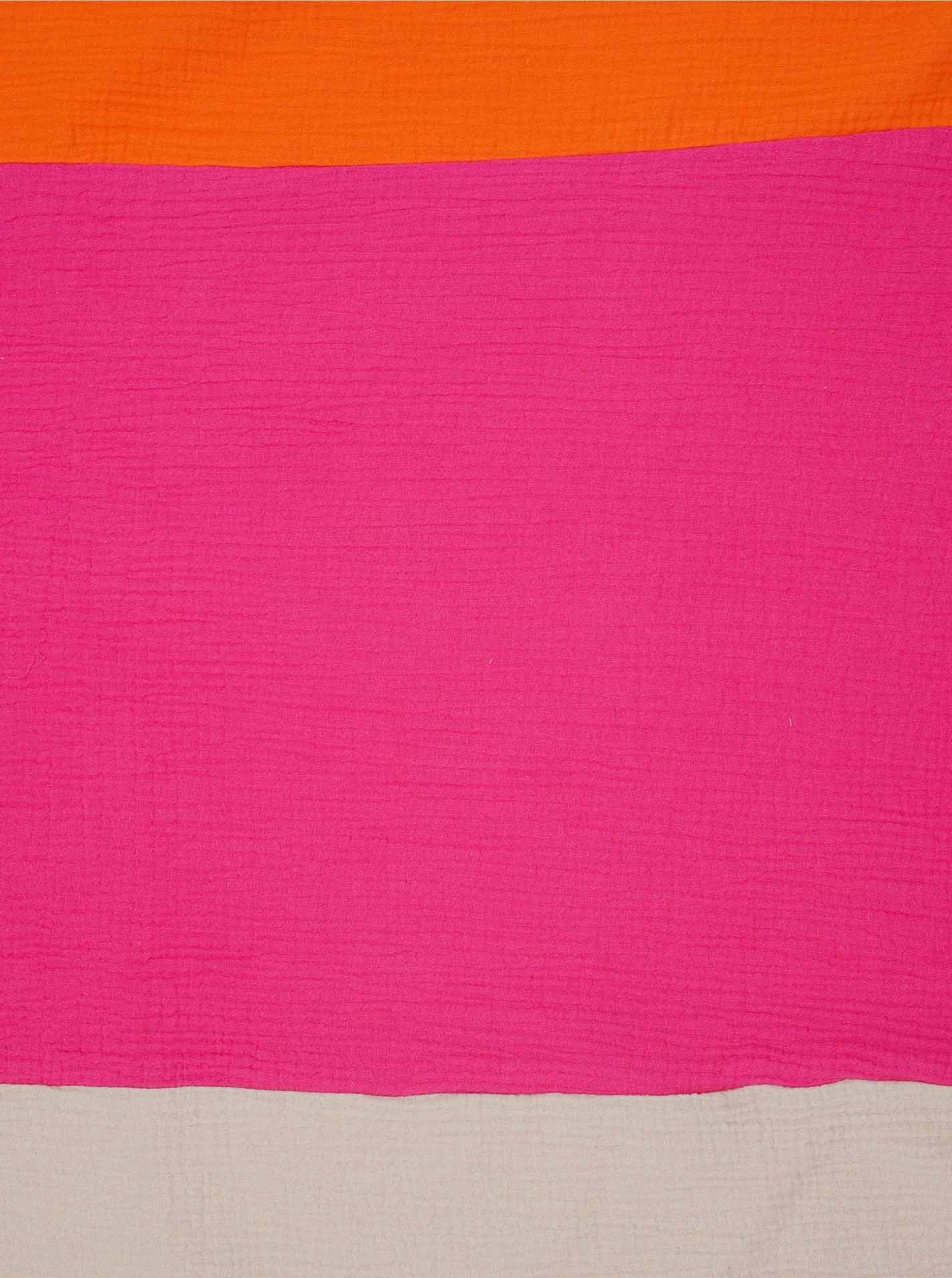 Zwillingsherz Dreieckstuch »Viereck "Blockstreifen"« farbenfroh, Colour Block, angenehmes Tragegefühl