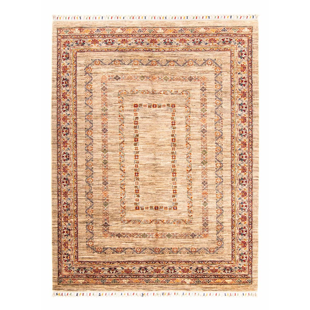 morgenland Orientteppich »Bidjar - Indus - 90 x 60 cm - dunkelrot«, rechteckig, Wohnzimmer, Handgeknüpft, Einzelstück mit Zertifikat