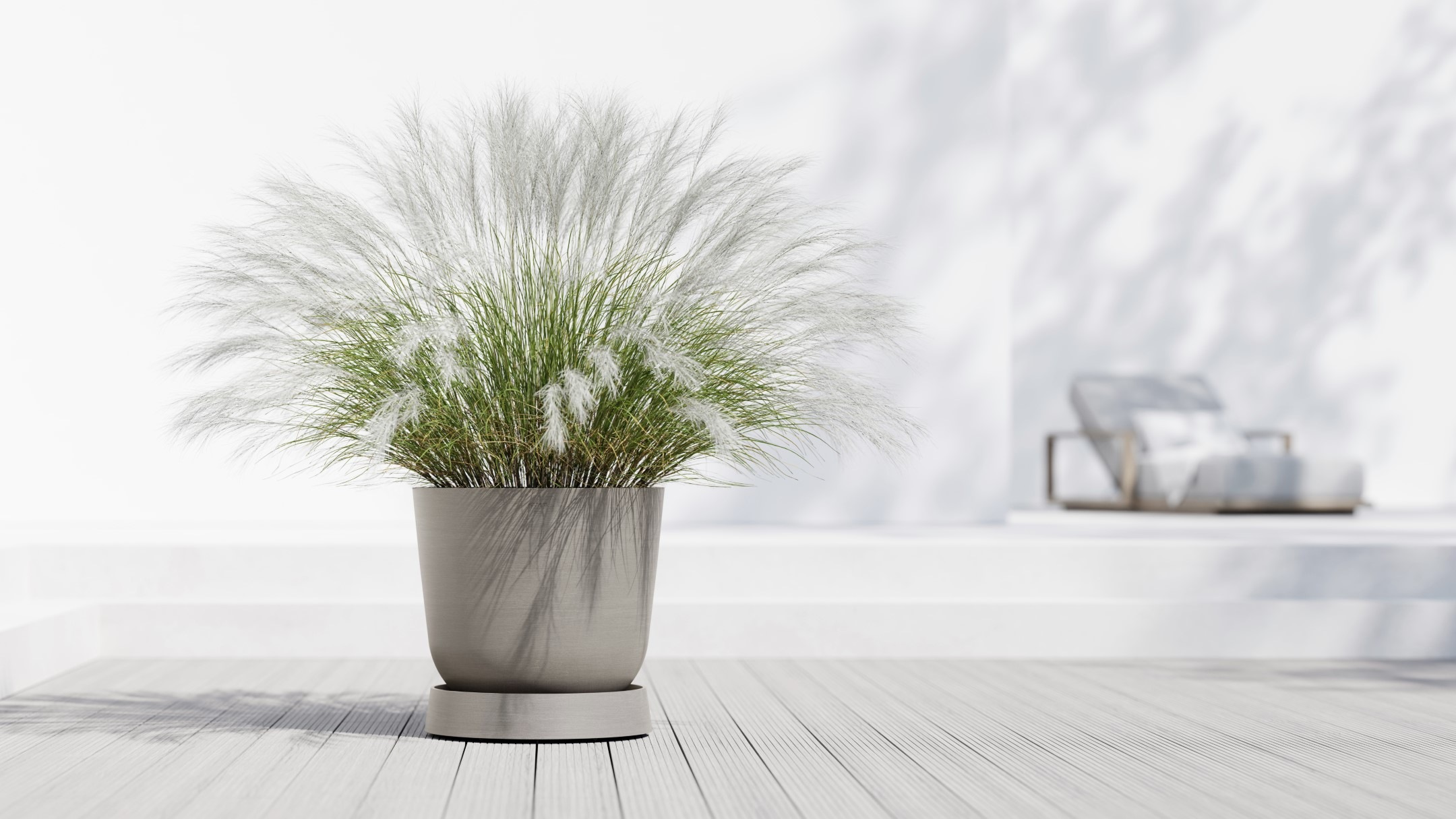 ECOPOTS Topfuntersetzer »mit Rollen Oslo 55 Taupe« für innen und außen: frostsicher, bruchsicher und lichtbeständig