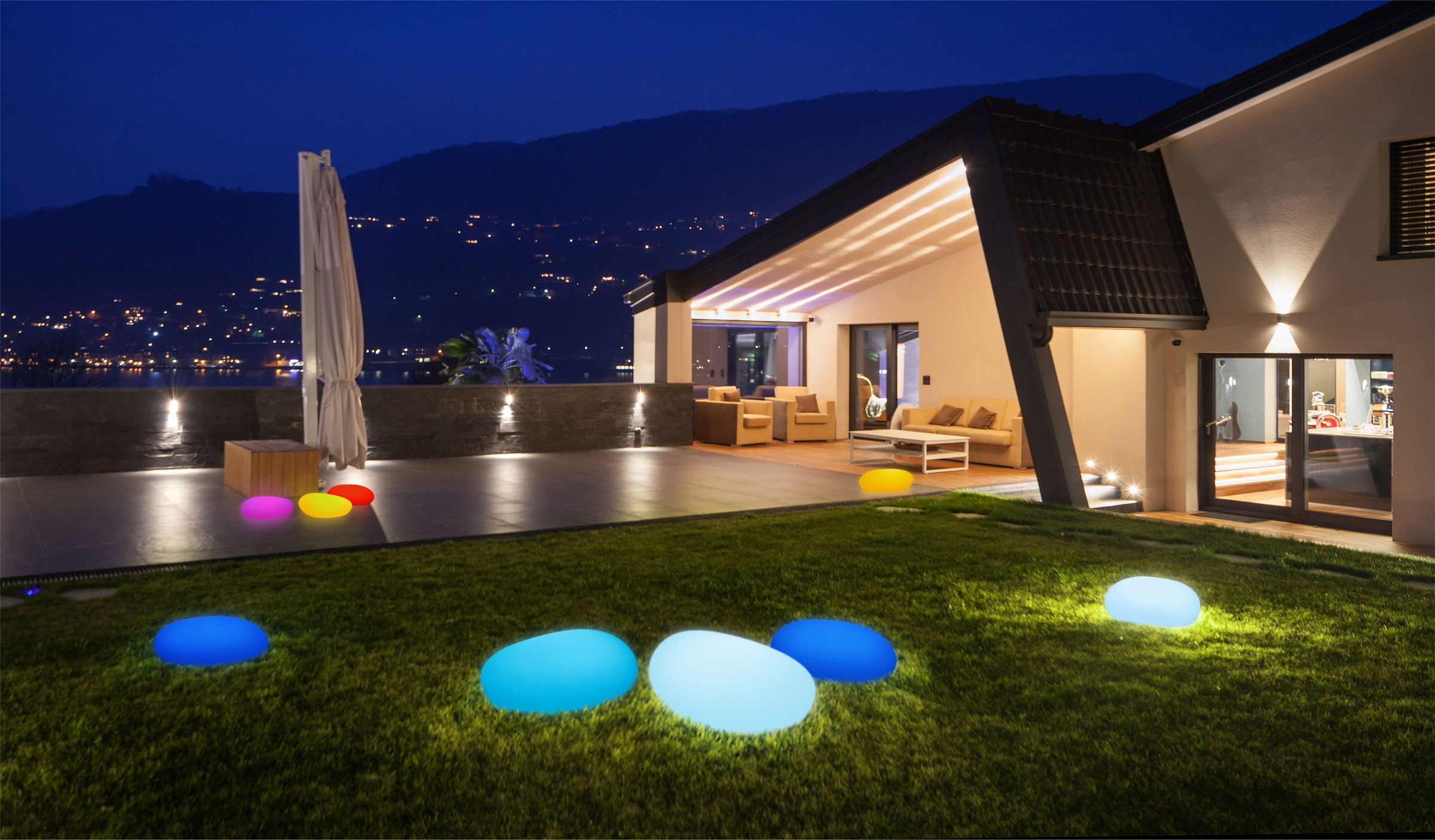 BONETTI LED Gartenleuchte »LED Solar Steinleuchte 50 cm«, Leuchtmittel LED- günstig online kaufen