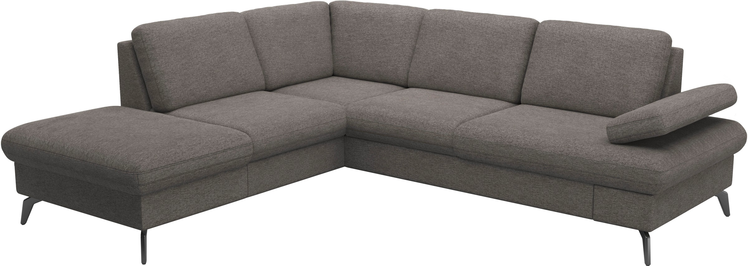 sit&more Ecksofa »Morris Jubi L-Form«, inkl. Armteilfunktion und 1 Zierkissen, wahlweise mit Bettfunktion