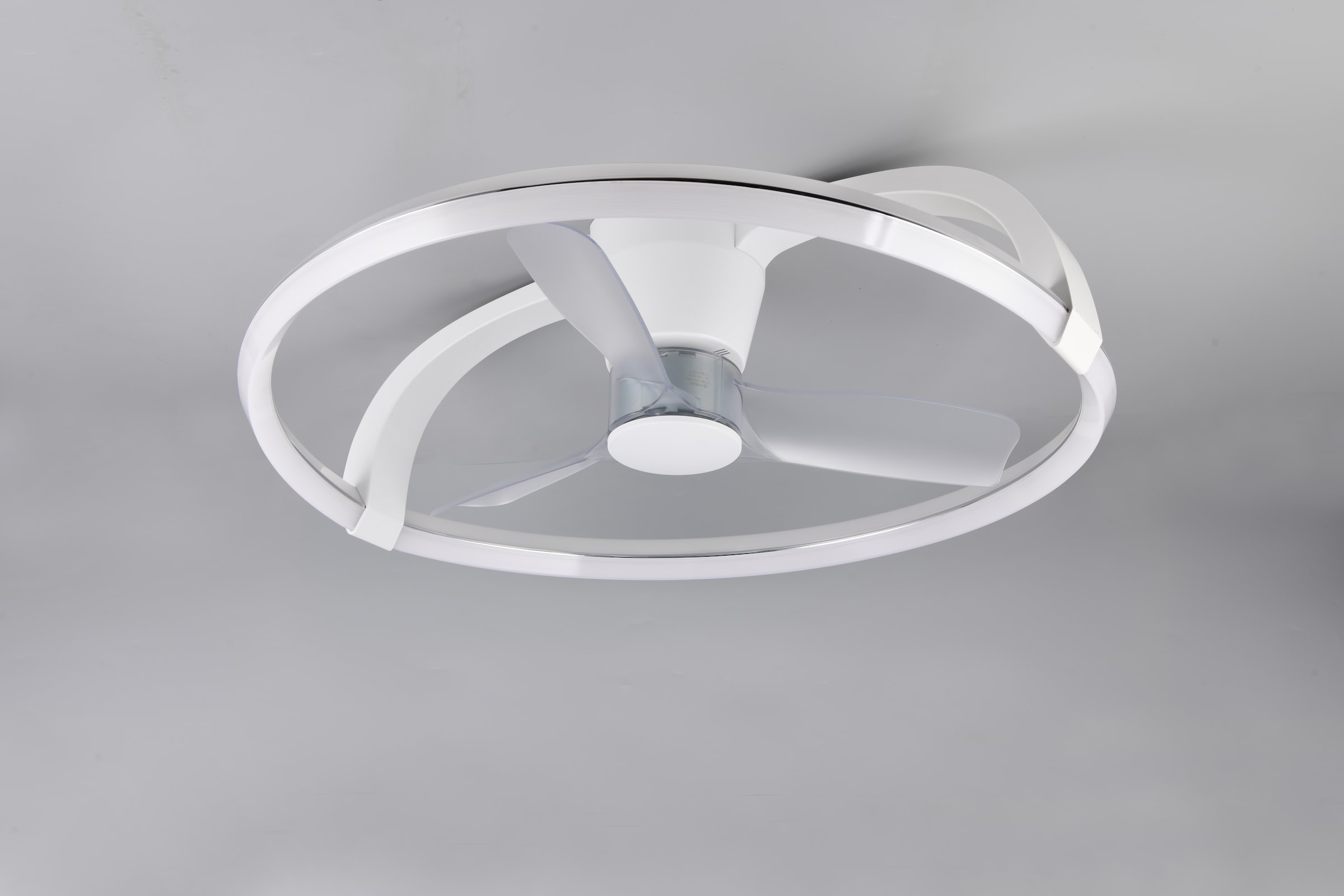 REALITY Leuchten LED Deckenleuchte »STOCKHOLM mit Ventilator, Deckenventilator mit Licht inklFernbedienung«, 1 flammig, Leuchtmittel LED-Board | LED fest integriert, 6 Geschwindigkeiten Timer Vor- & Rücklauf LED dimmbar CCT Nachtlicht