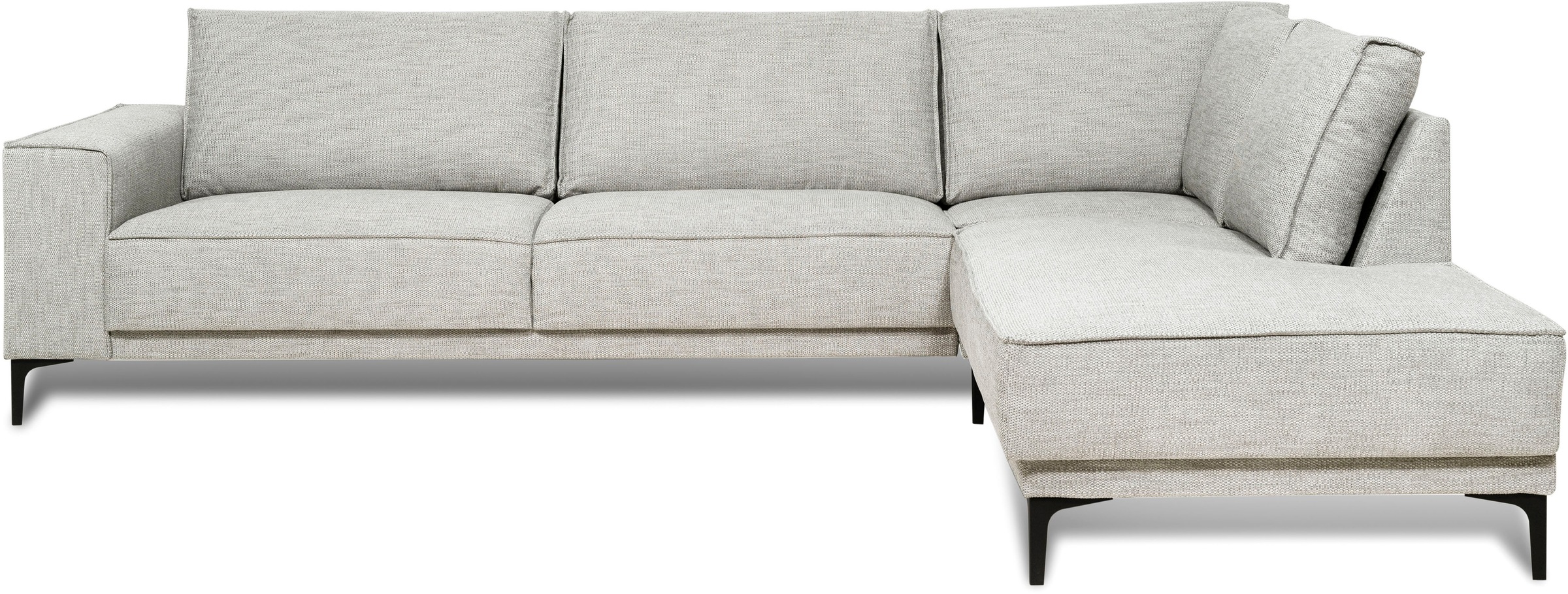 PLACES OF STYLE Ecksofa »Polsterecke Oland, Struktur, Flachgewebe, Luxus-Mi günstig online kaufen