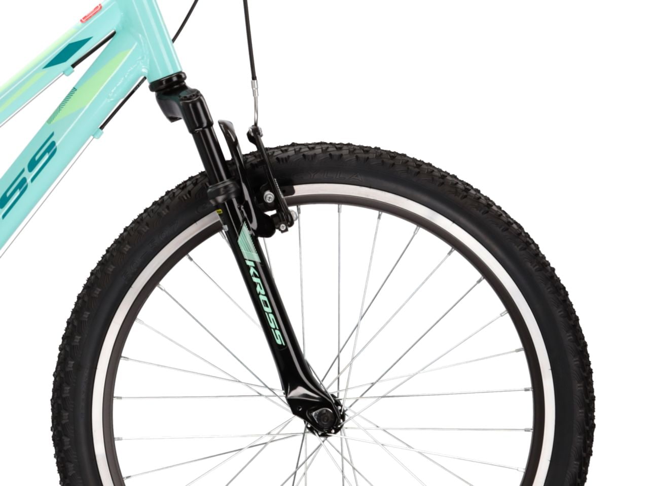 Kross Kinderfahrrad »KROSS Kinderad 24" Lea JR 1.0 Grün 8 Gänge« 8 Gang Shimano TOURNEY TX800 Schaltwerk Kettenschaltung