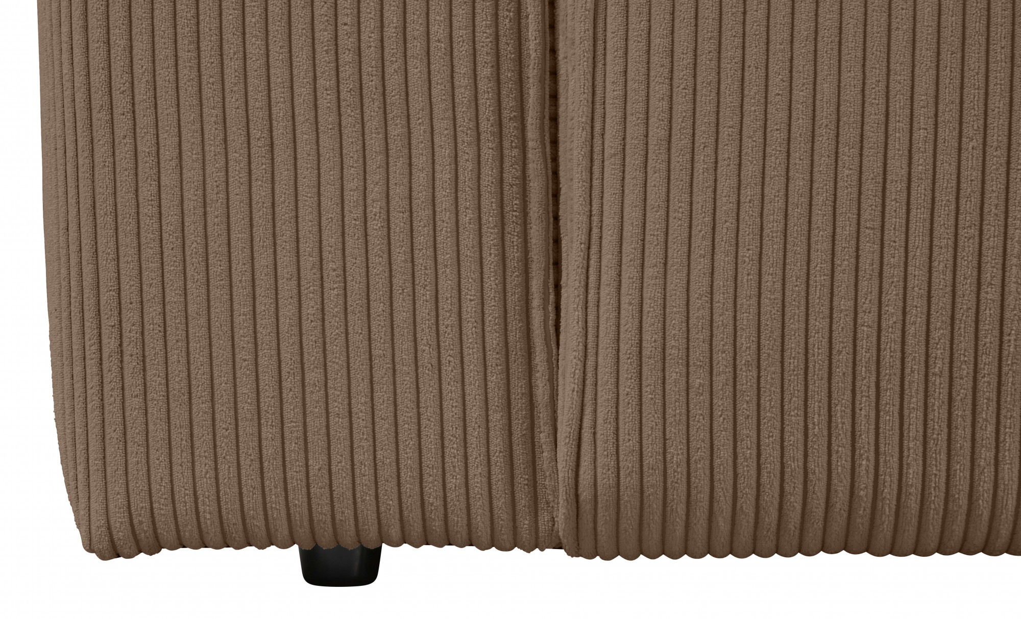 andas 2-Sitzer »Noord mit Kedernaht, Breite 227 cm«, Cord, Struktur, Webstoff, mit Wellenunterfederung, Massivholzrahmen