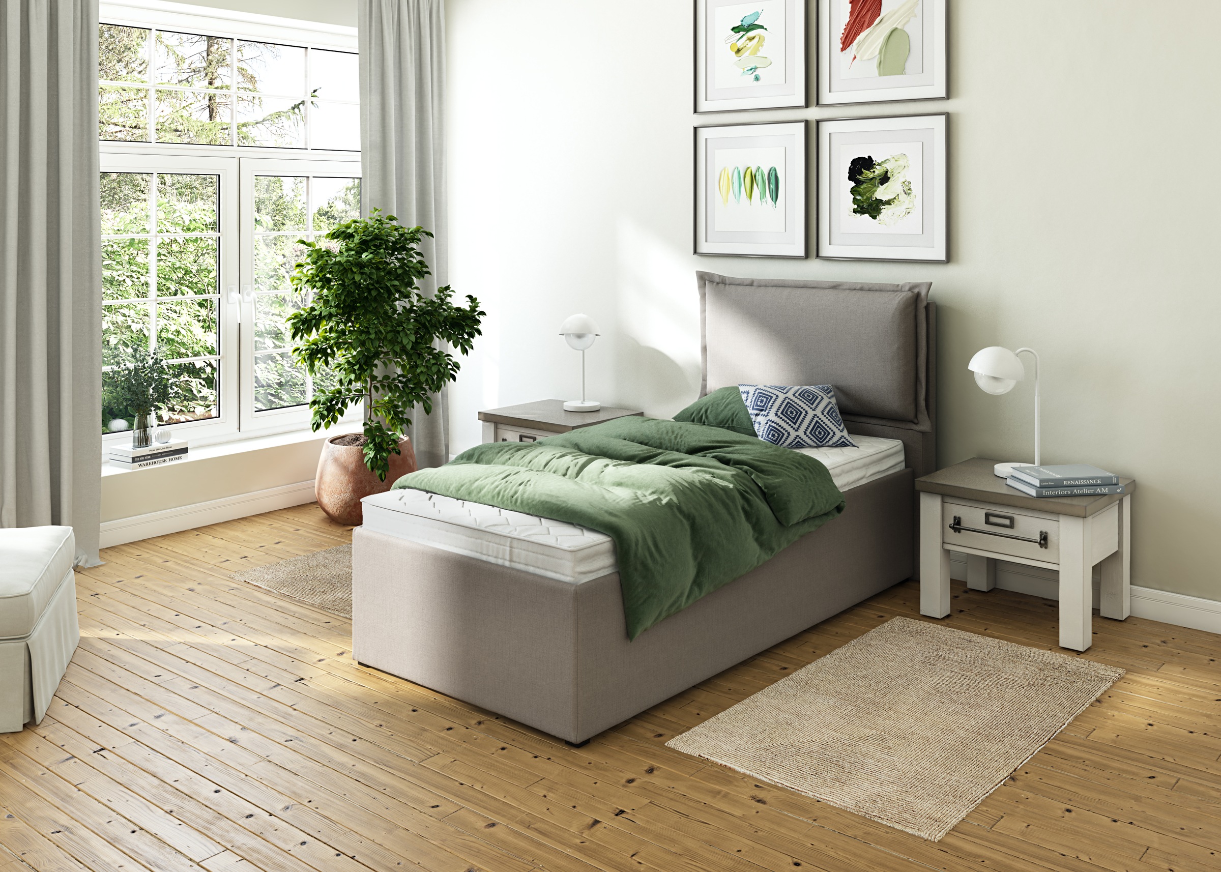 Maintal Polsterbett "Lyara" wahlweise ohne Matratze oder mit 3 Matratzenart günstig online kaufen