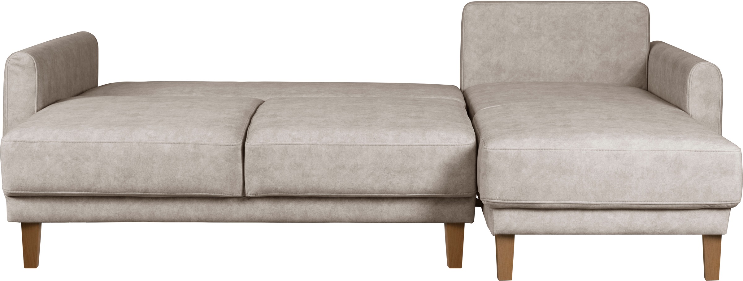 Home affaire Ecksofa »TRIPLO optionale Schlafsofa mit Bettkasten, Maße B/T/H: 234/164/89 cm«, L-Form wahlweise mit Bettfunktion - Liegefläche 132x210 cm