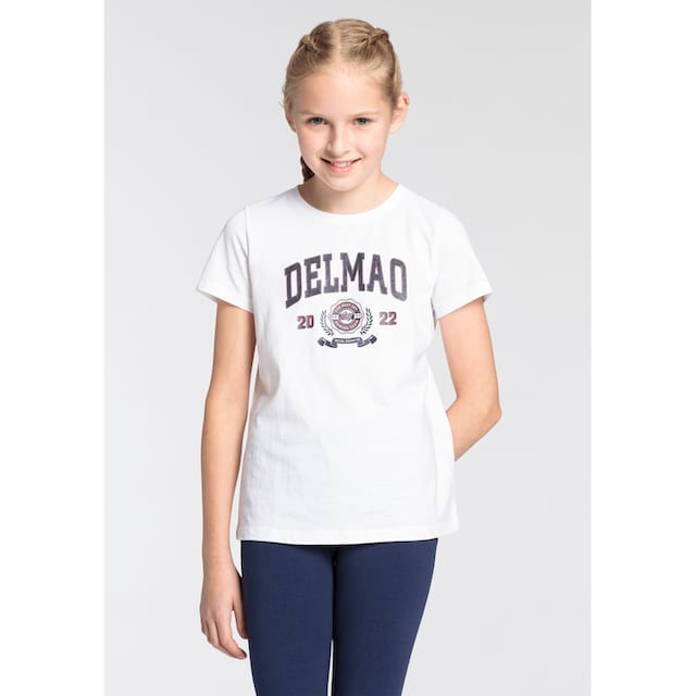 DELMAO T-Shirt »für Mädchen«, mit großem Delmao-Logo-Print online bestellen