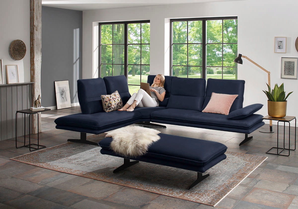 W.SCHILLIG Ecksofa »broadway, Designsofa, toller Sitzkomfort, zeitlos, eleg günstig online kaufen
