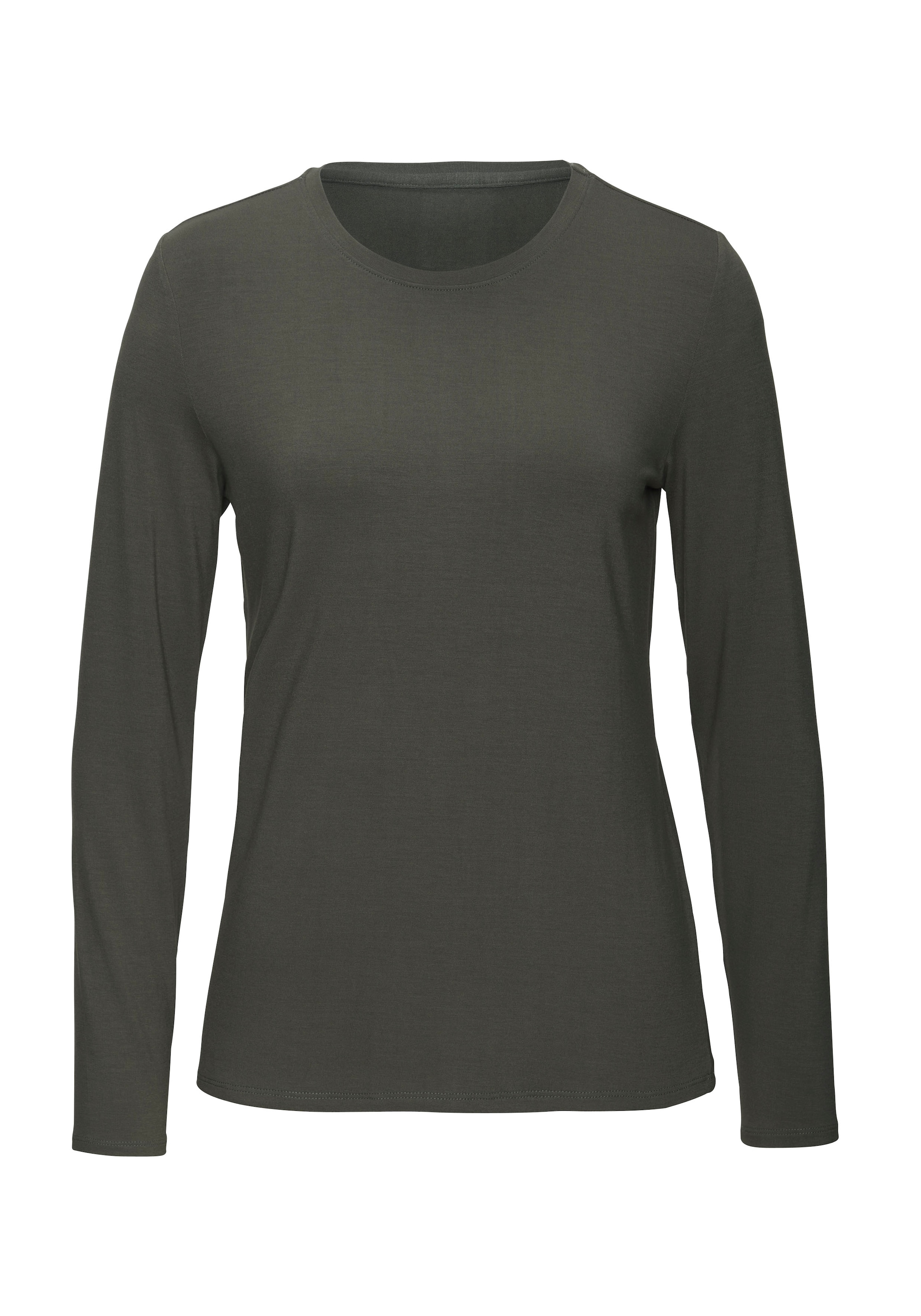 LASCANA Langarmshirt »aus weichem Viskose-Stretch«, (2er-Pack)